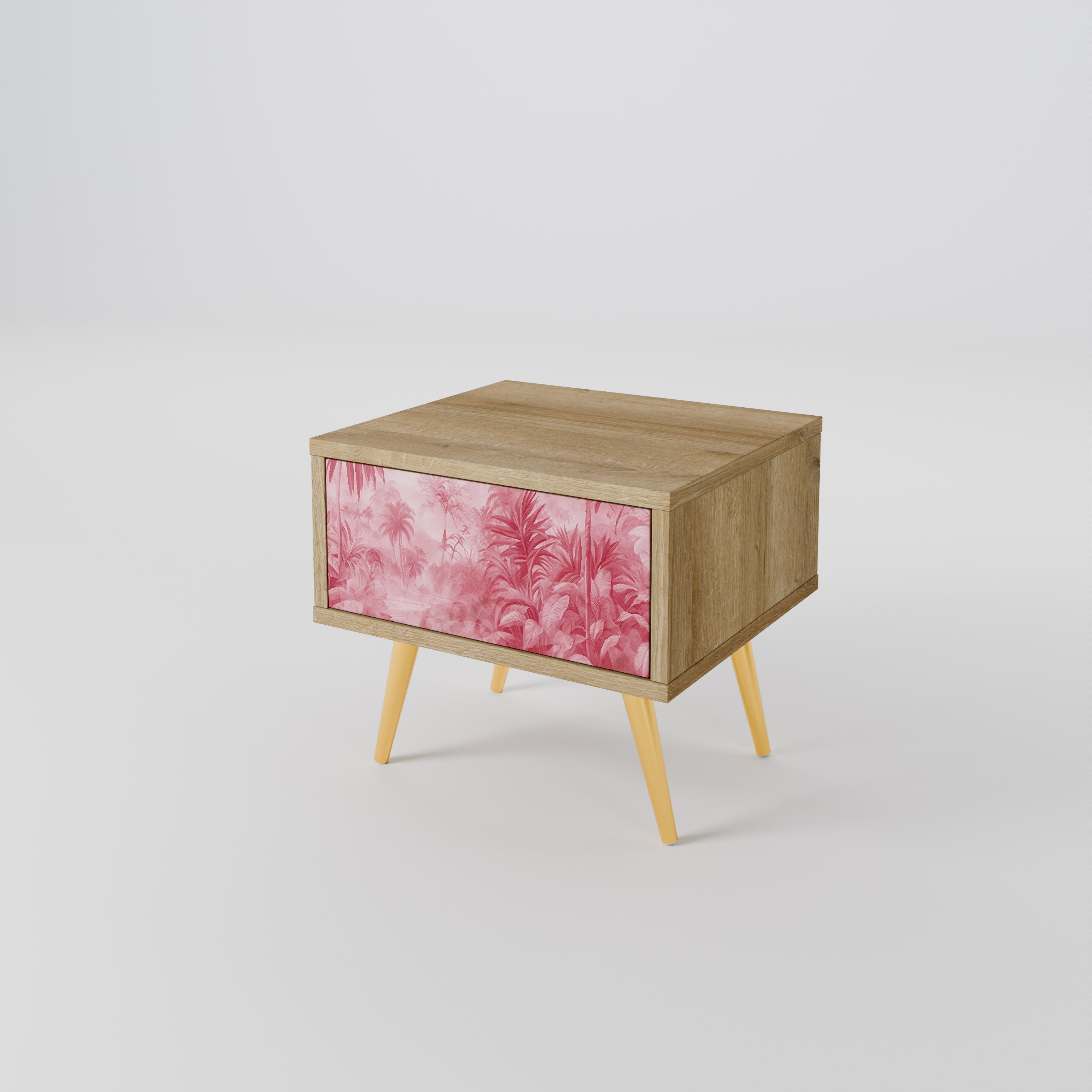 SWEET TROPICS Nightstand in Oak Effect