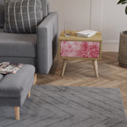 SWEET TROPICS Mesita de Noche en Efecto Roble