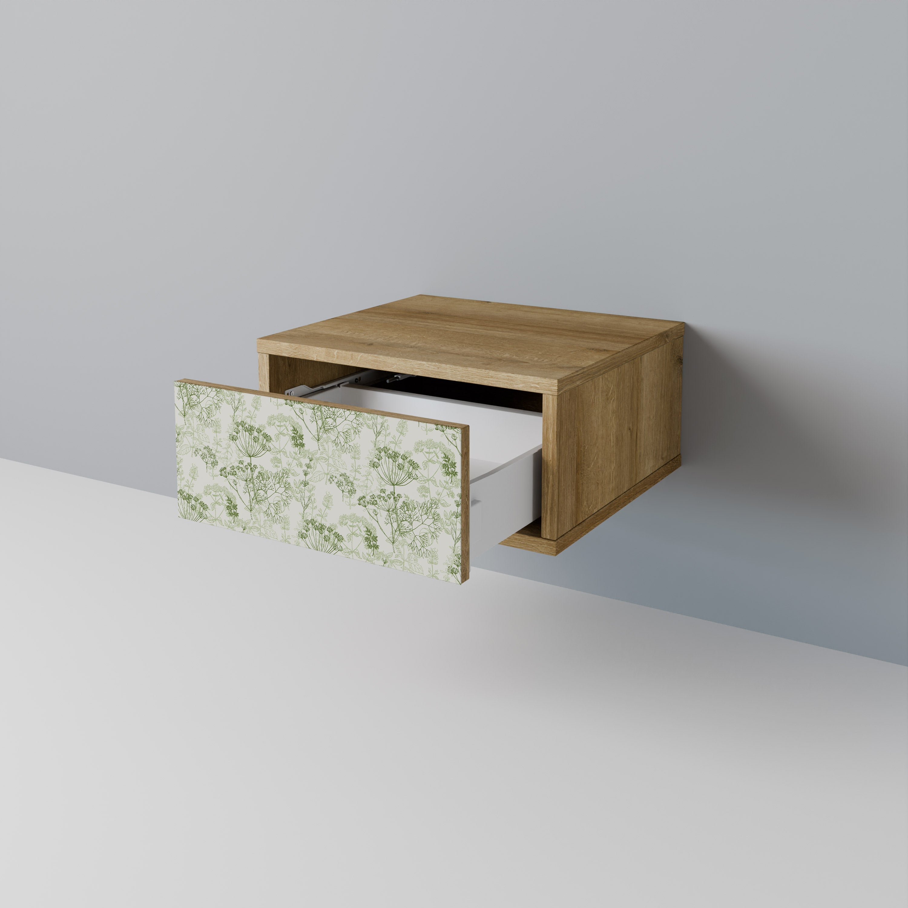 FENNEL BALDACHIN Nightstand in Oak Effect