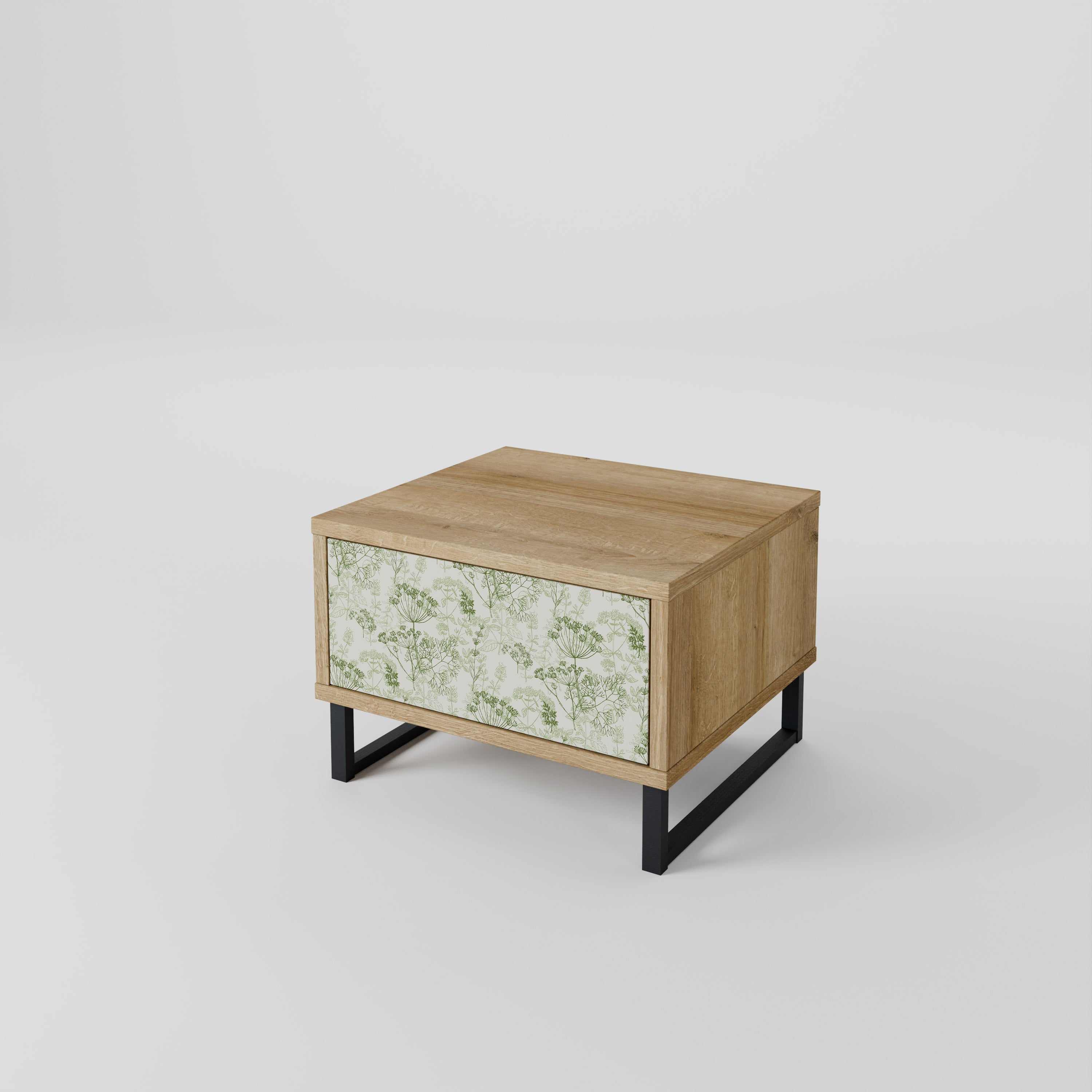 FENNEL BALDACHIN Nightstand in Oak Effect