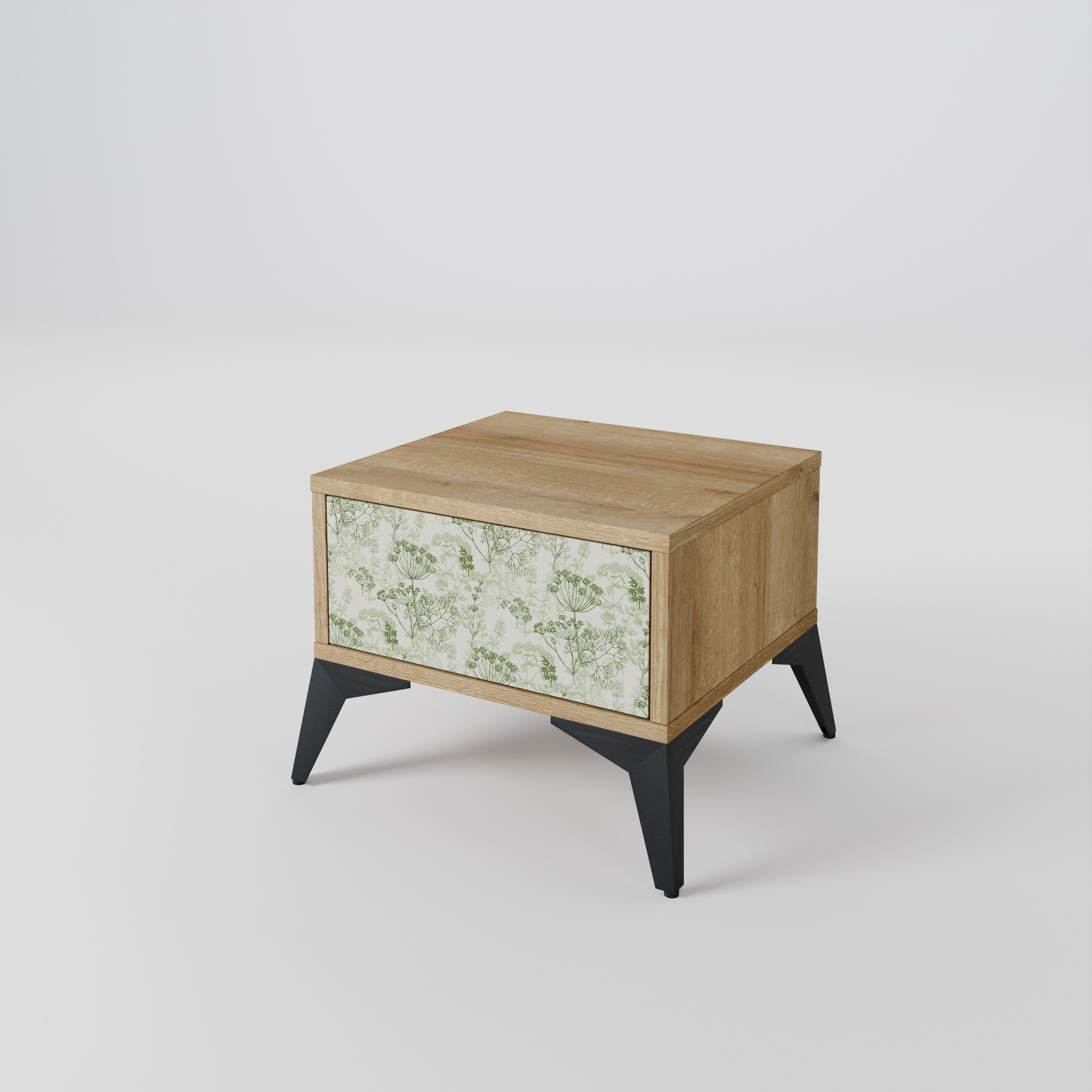 FENNEL BALDACHIN Nightstand in Oak Effect