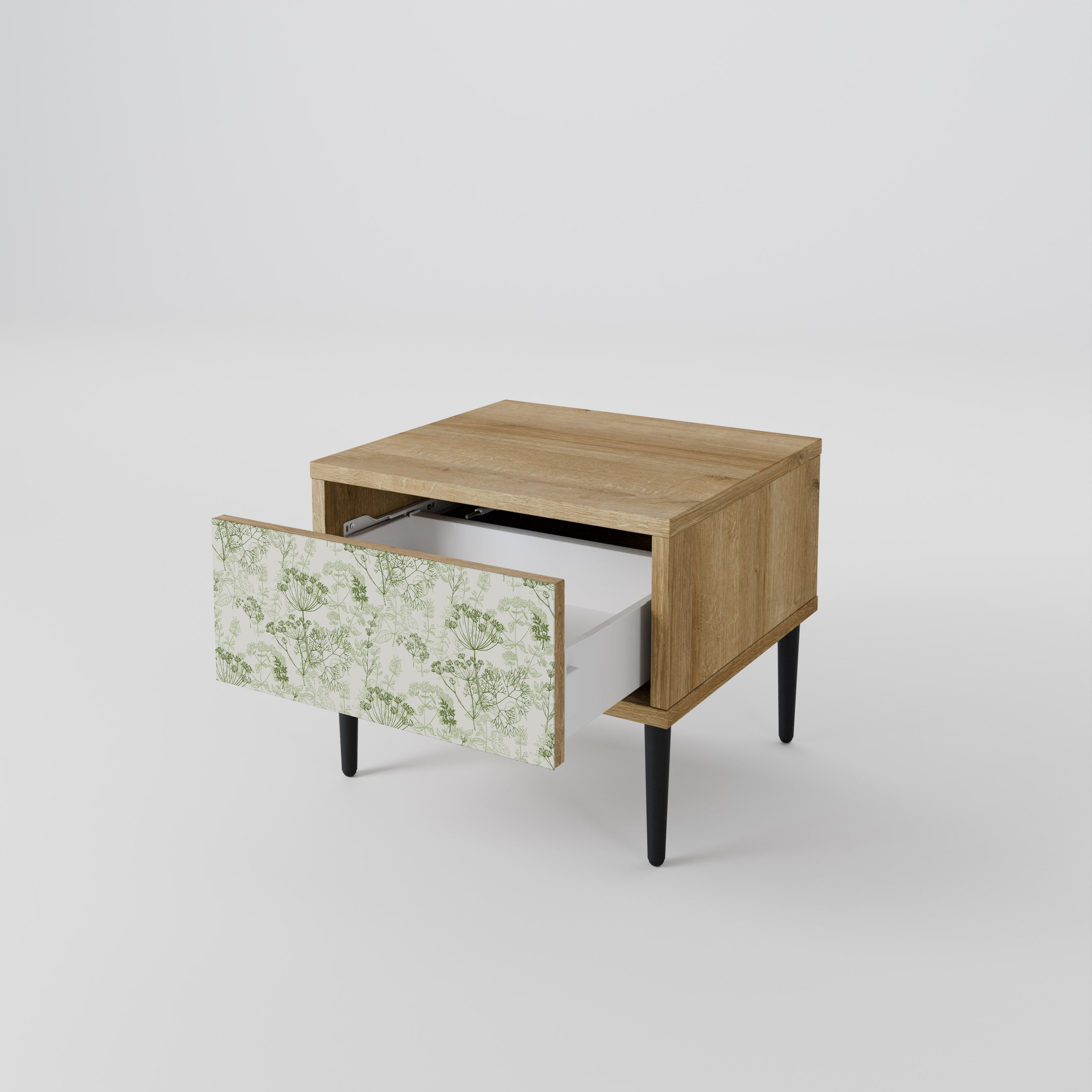 FENNEL BALDACHIN Nightstand in Oak Effect