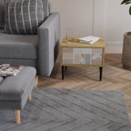 TROPICAL SHAPES Mesita de Noche en Efecto Roble