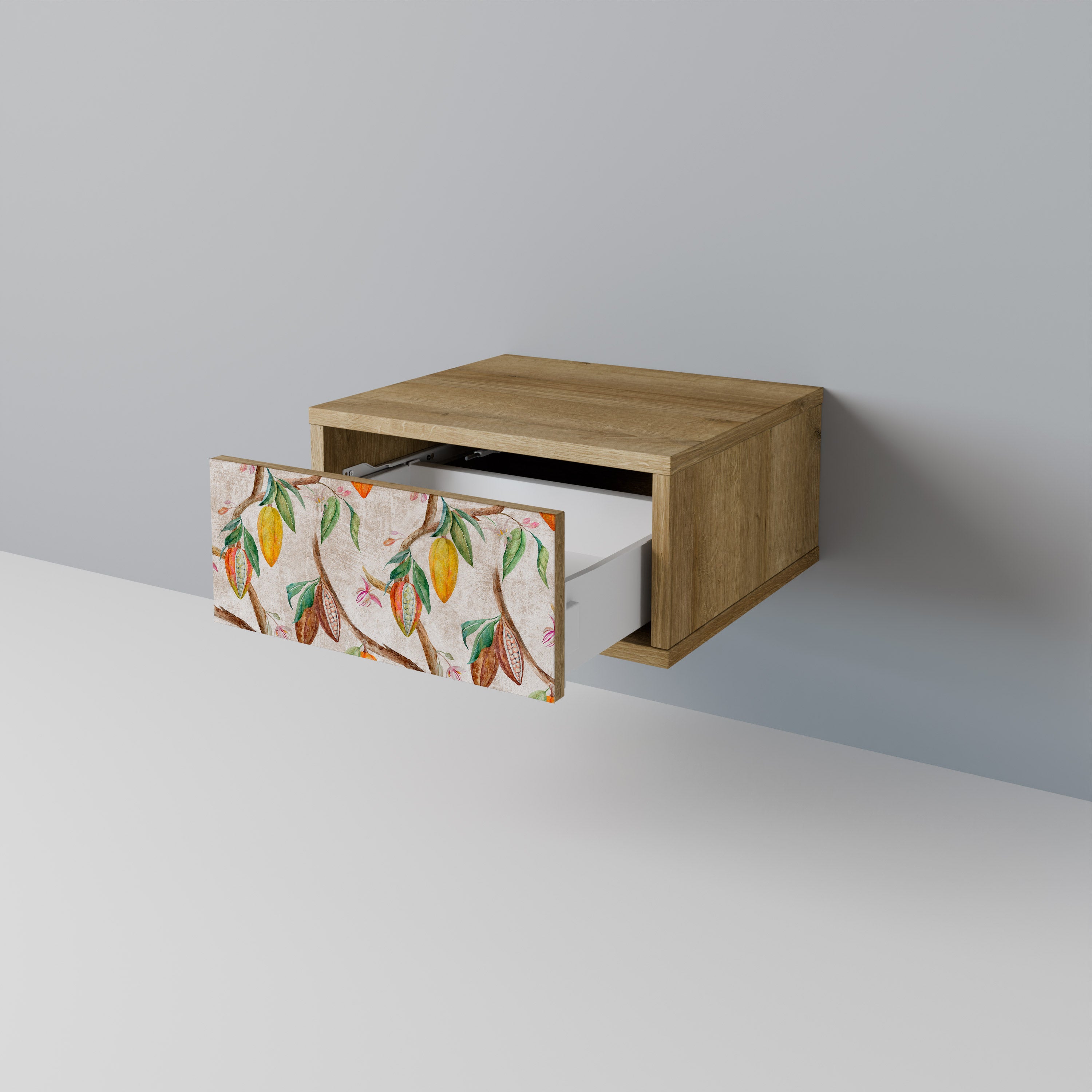 COCOA FRUITS Nightstand in Oak Effect