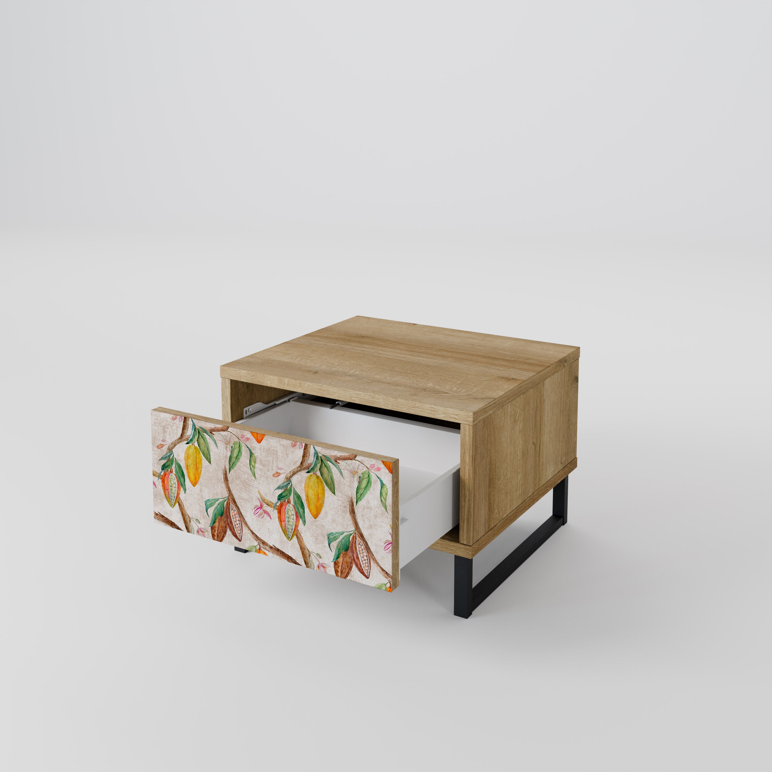 COCOA FRUITS Nightstand in Oak Effect