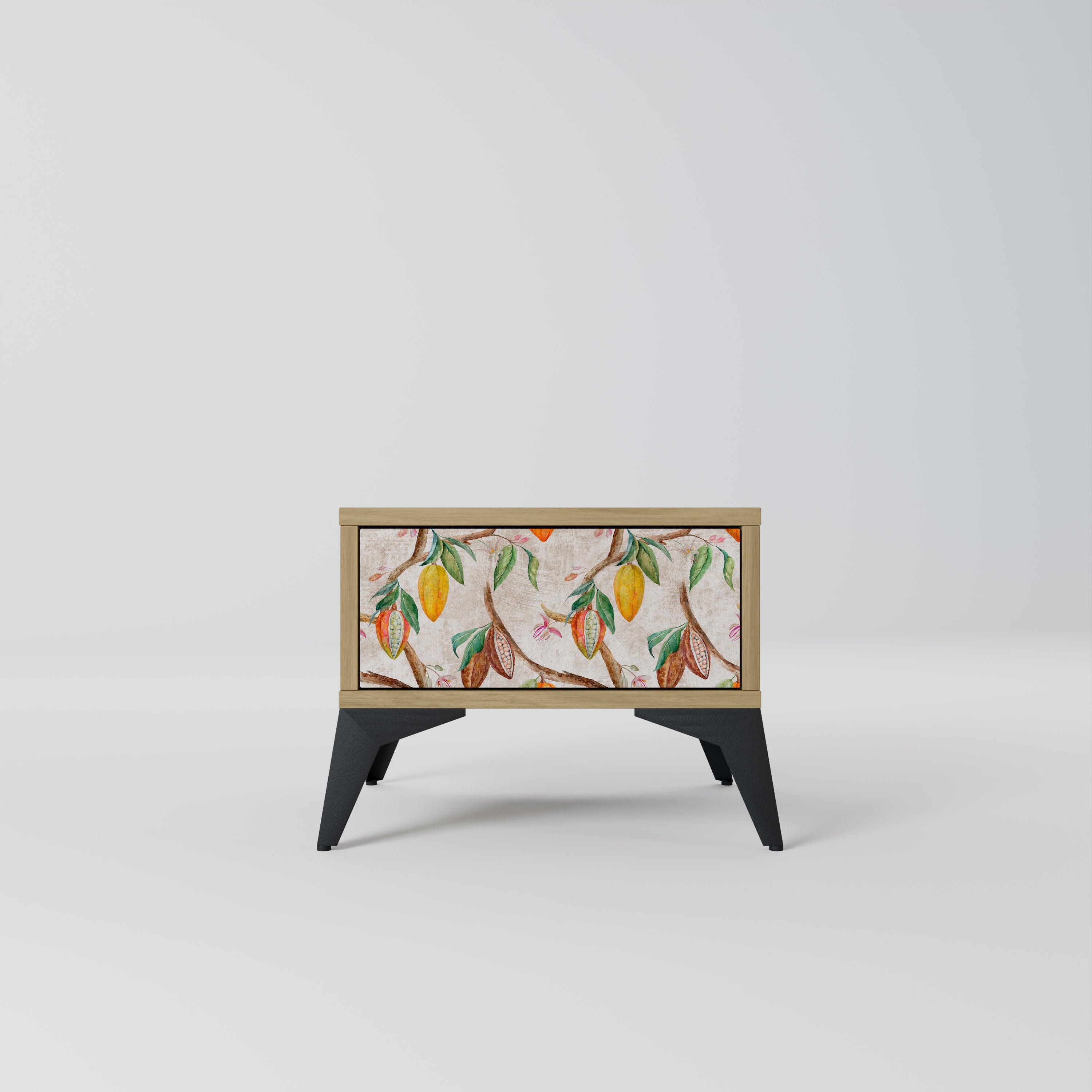 COCOA FRUITS Nightstand in Oak Effect