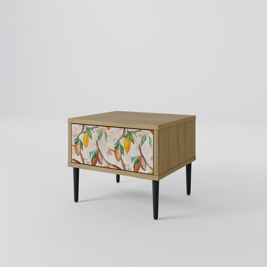 COCOA FRUITS Nightstand in Oak Effect