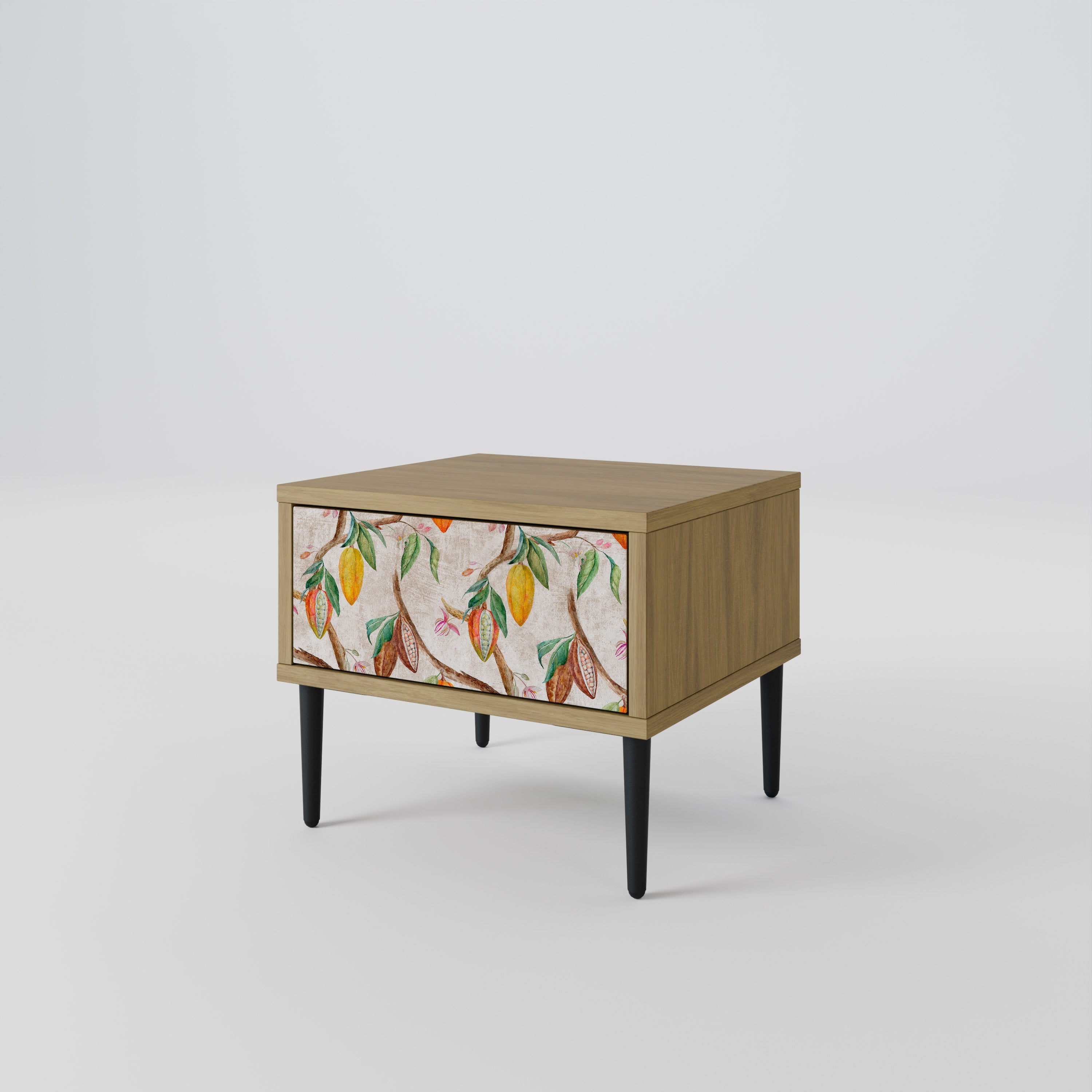 COCOA FRUITS Nightstand in Oak Effect