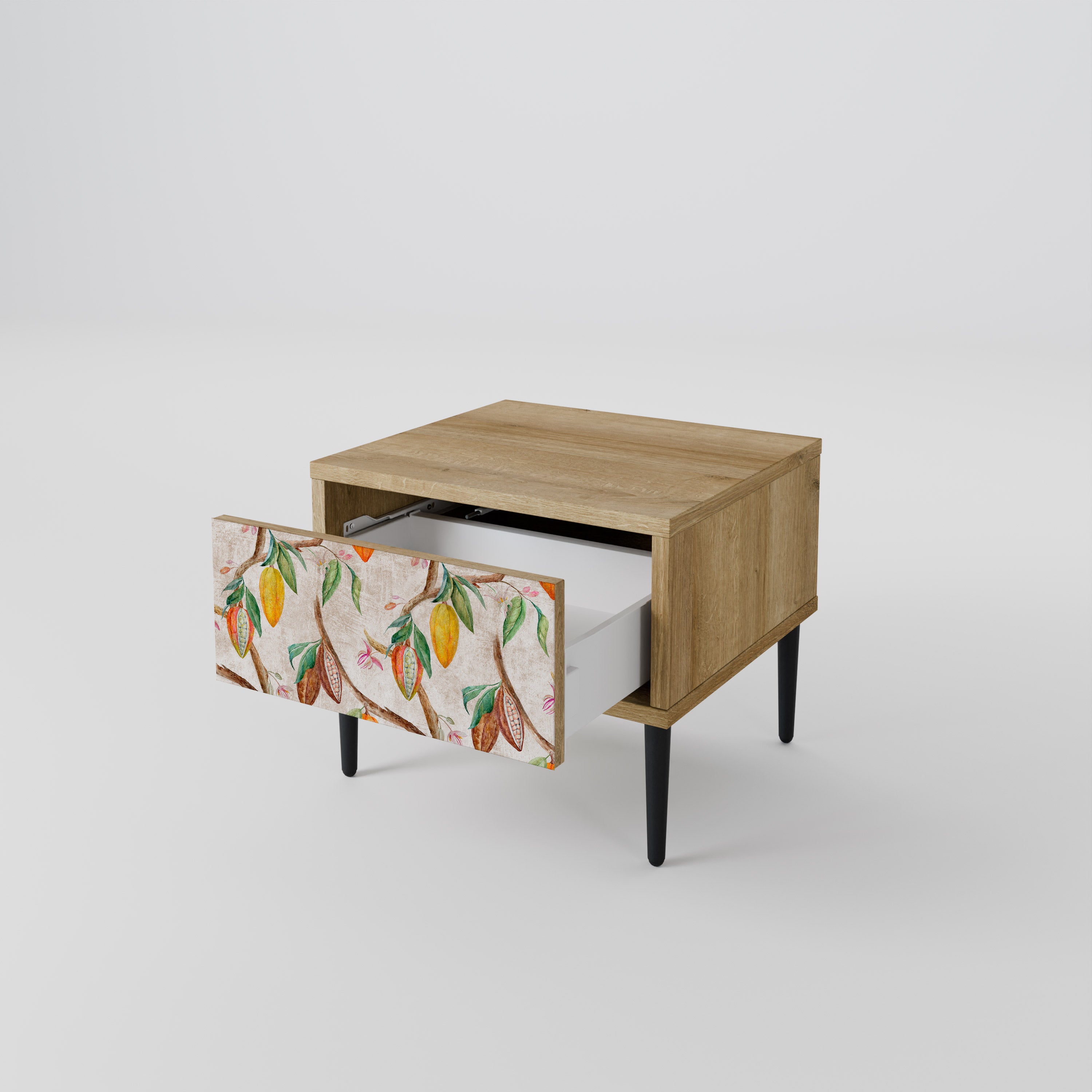 COCOA FRUITS Nightstand in Oak Effect