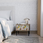 COCOA FRUITS Mesita de Noche en Efecto Roble