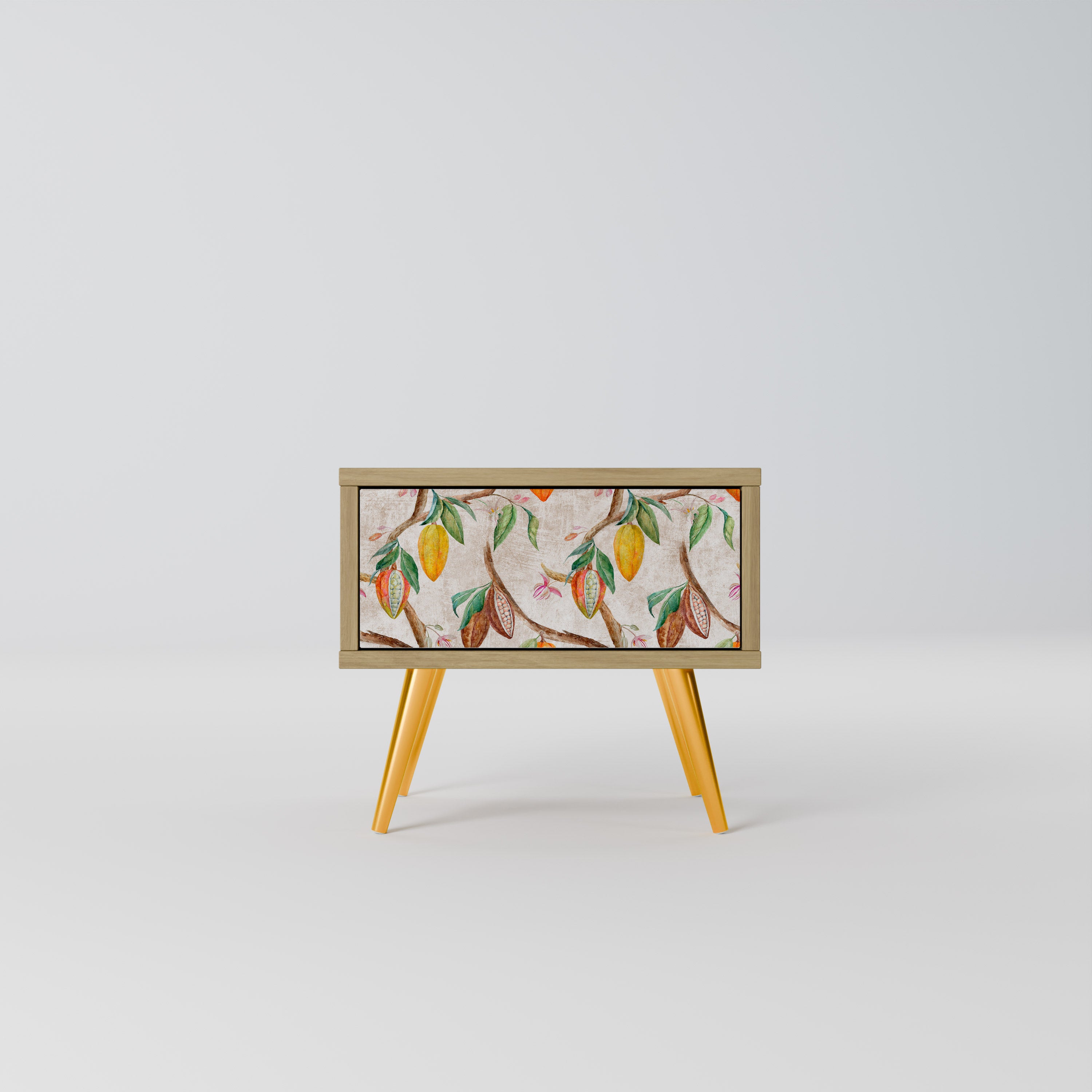 COCOA FRUITS Nightstand in Oak Effect