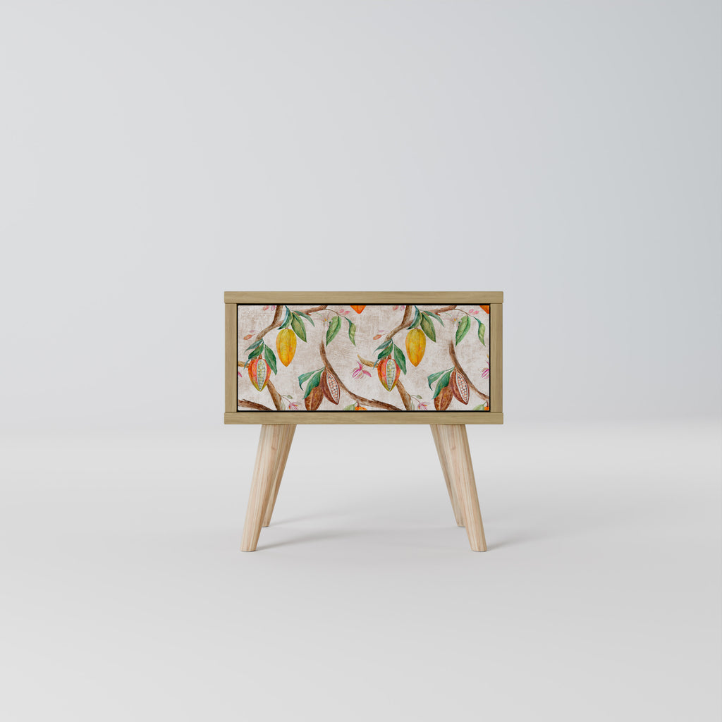 COCOA FRUITS Nightstand in Oak Effect
