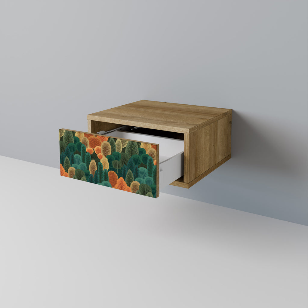 AUTUMN KALEIDOSCOPE Nightstand in Oak Effect