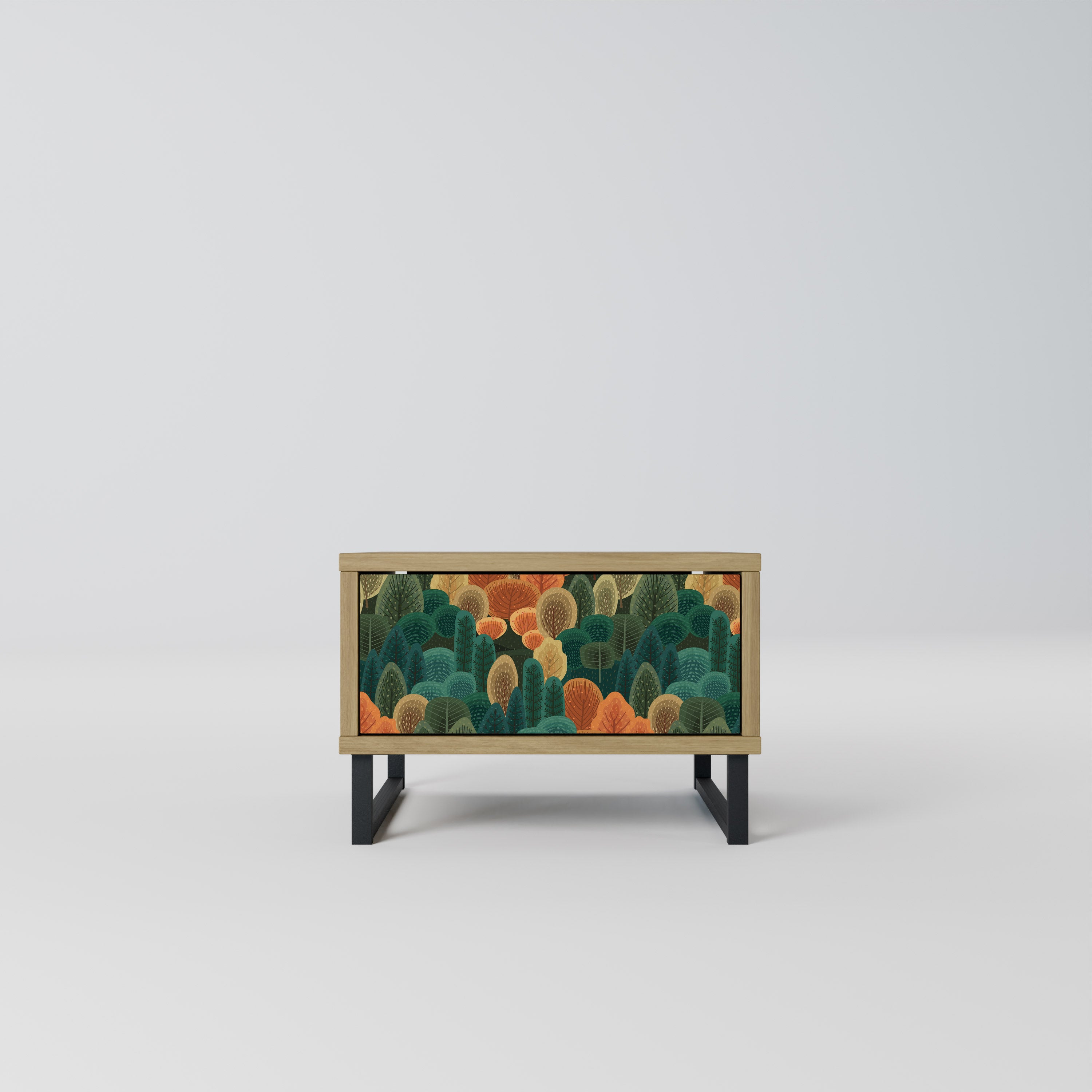 AUTUMN KALEIDOSCOPE Nightstand in Oak Effect