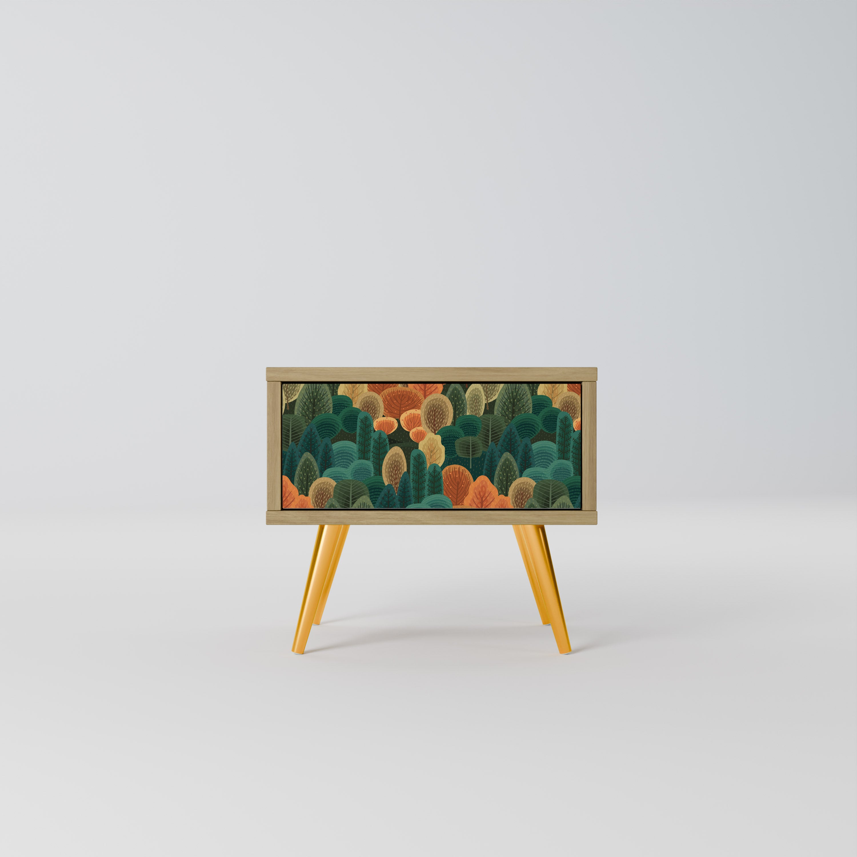 AUTUMN KALEIDOSCOPE Nightstand in Oak Effect