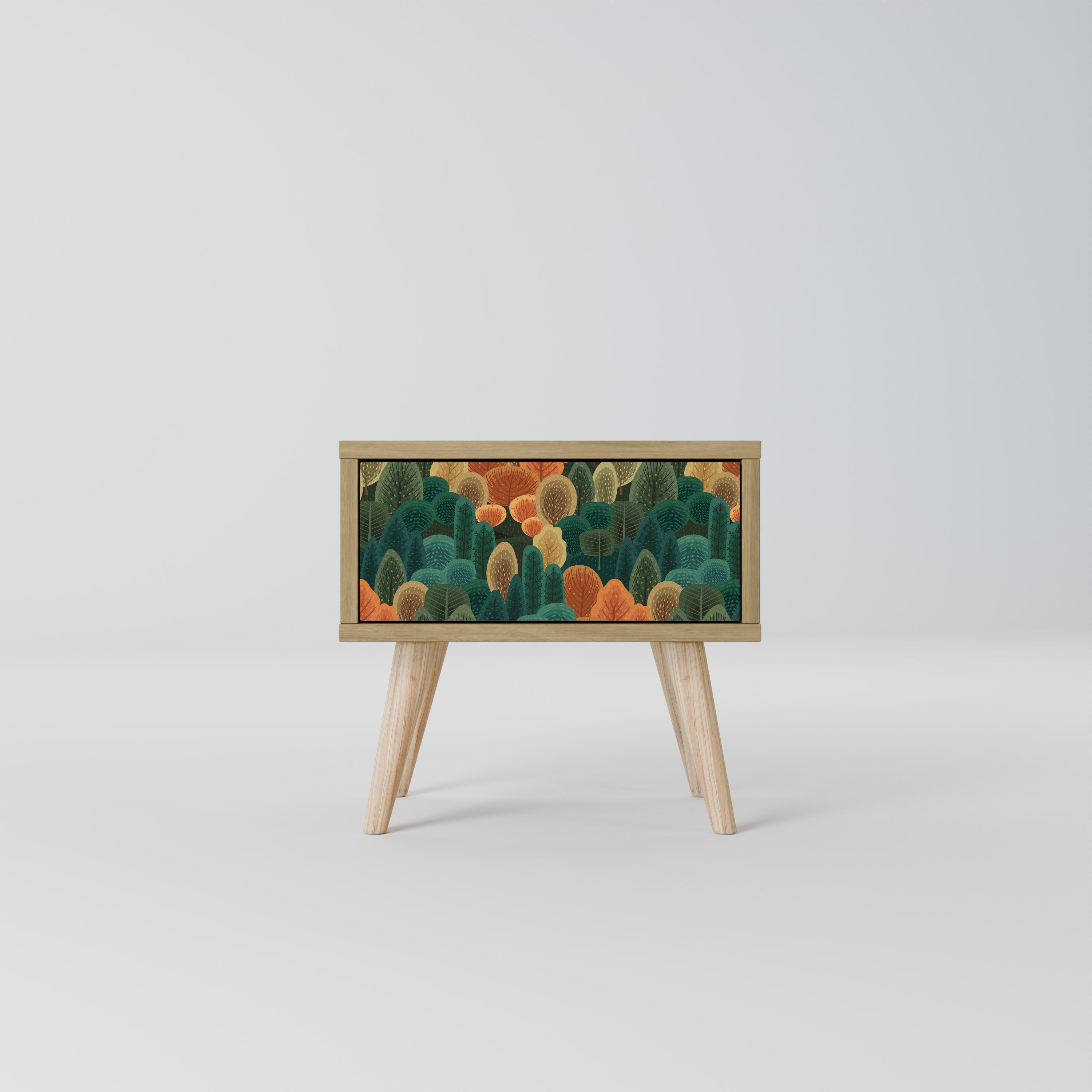 AUTUMN KALEIDOSCOPE Nightstand in Oak Effect