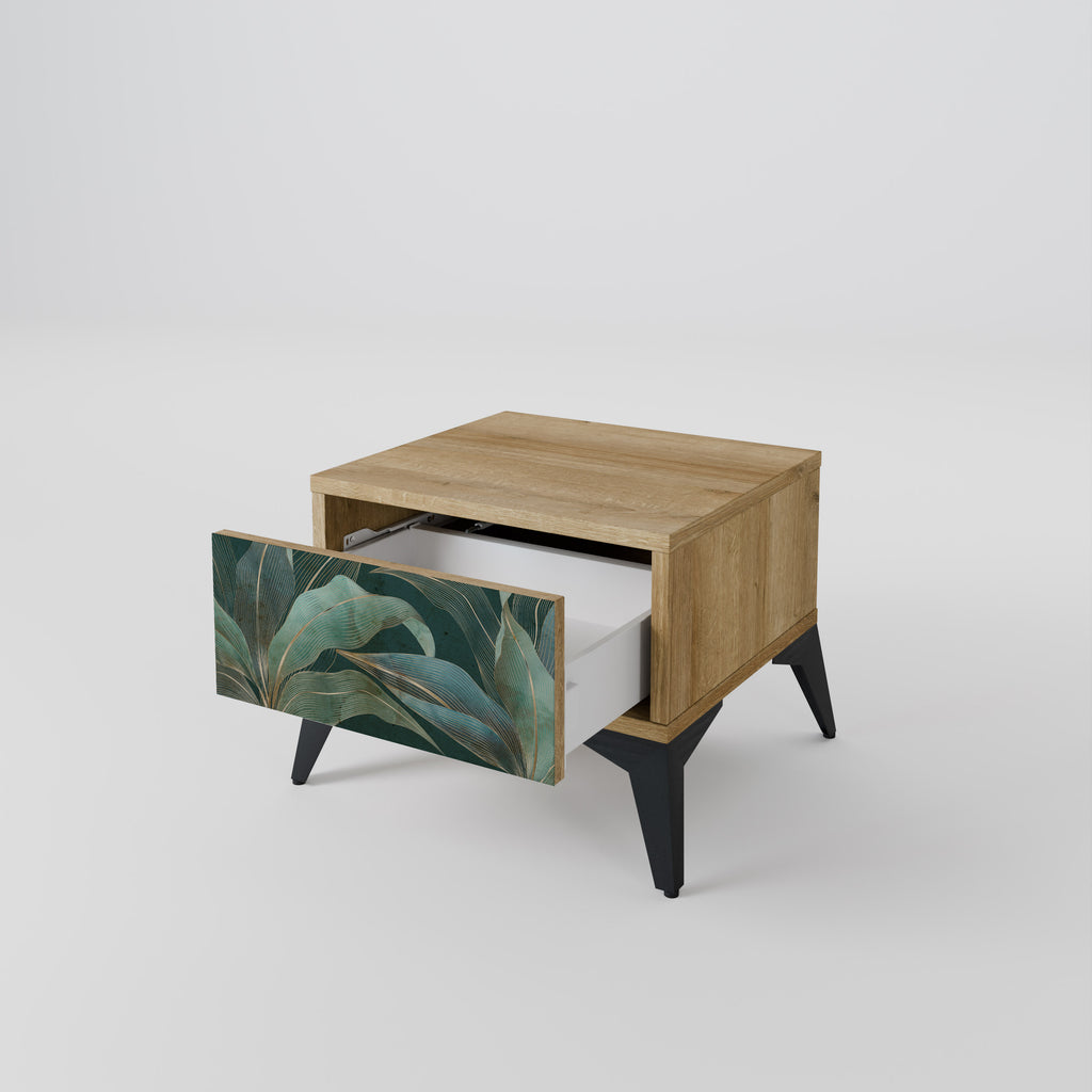 ROYAL GREEN Nightstand in Oak Effect