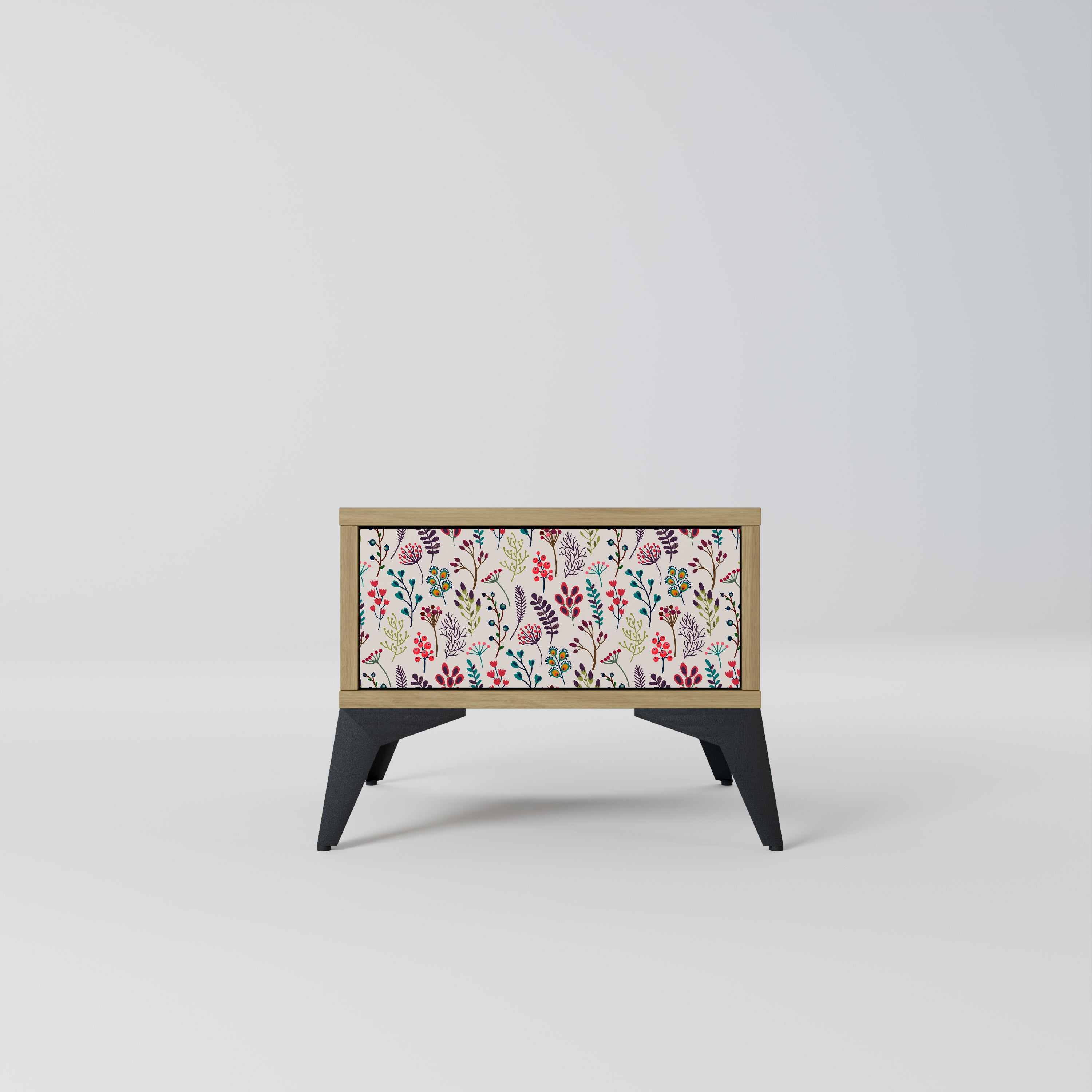 AUTUMN SUNDRIES Nightstand in Oak Effect