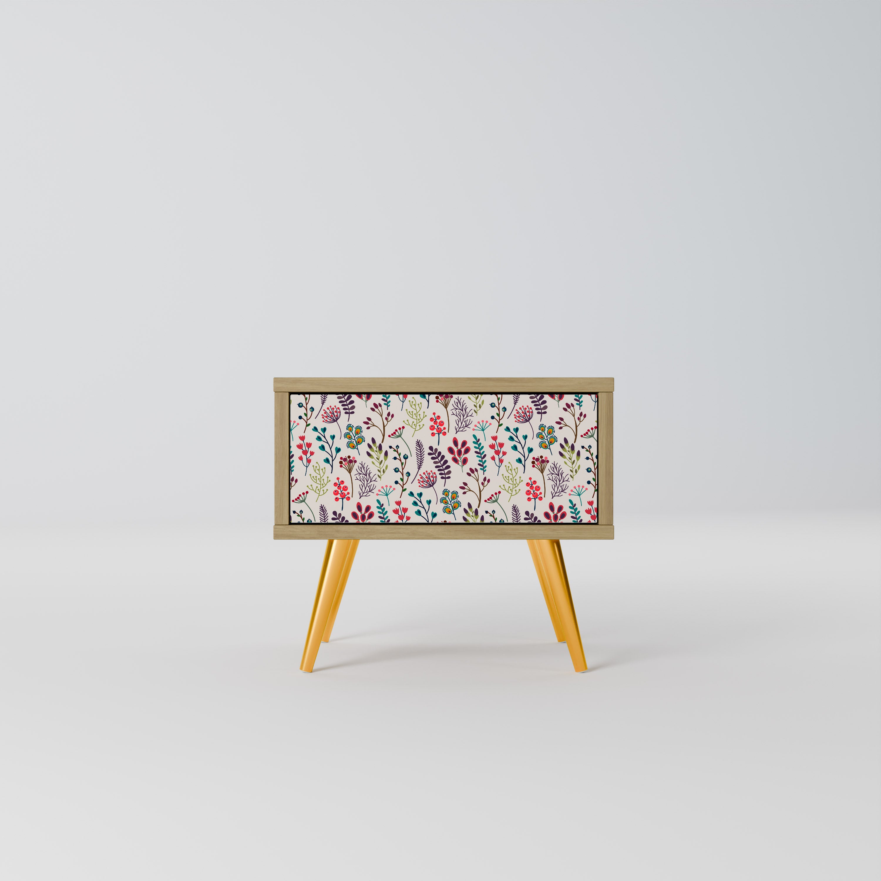 AUTUMN SUNDRIES Nightstand in Oak Effect