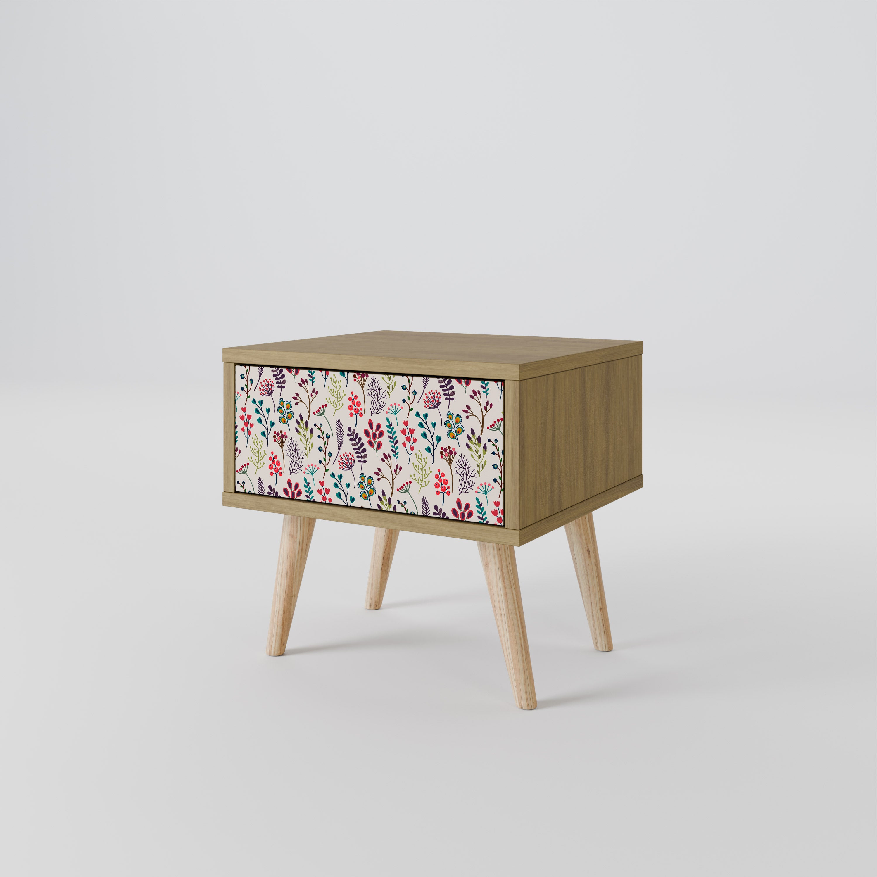 AUTUMN SUNDRIES Nightstand in Oak Effect