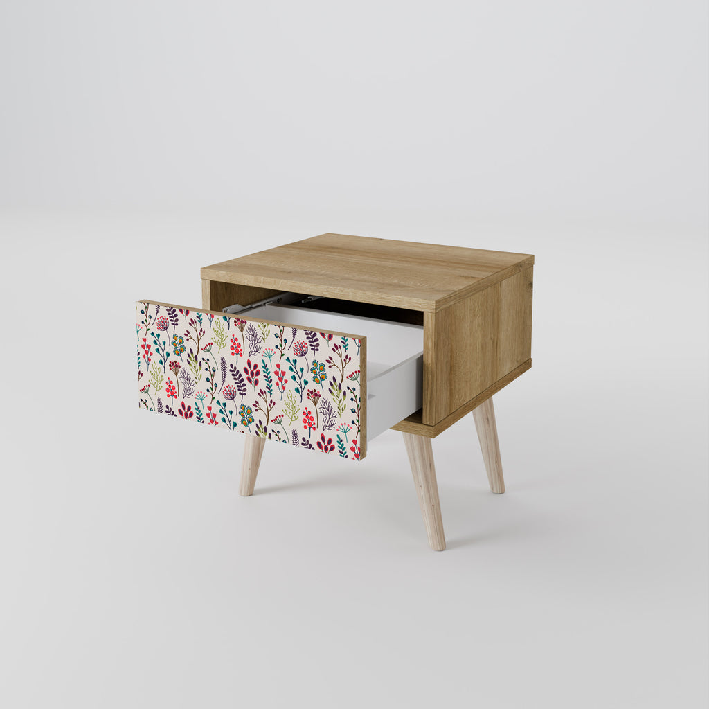AUTUMN SUNDRIES Nightstand in Oak Effect