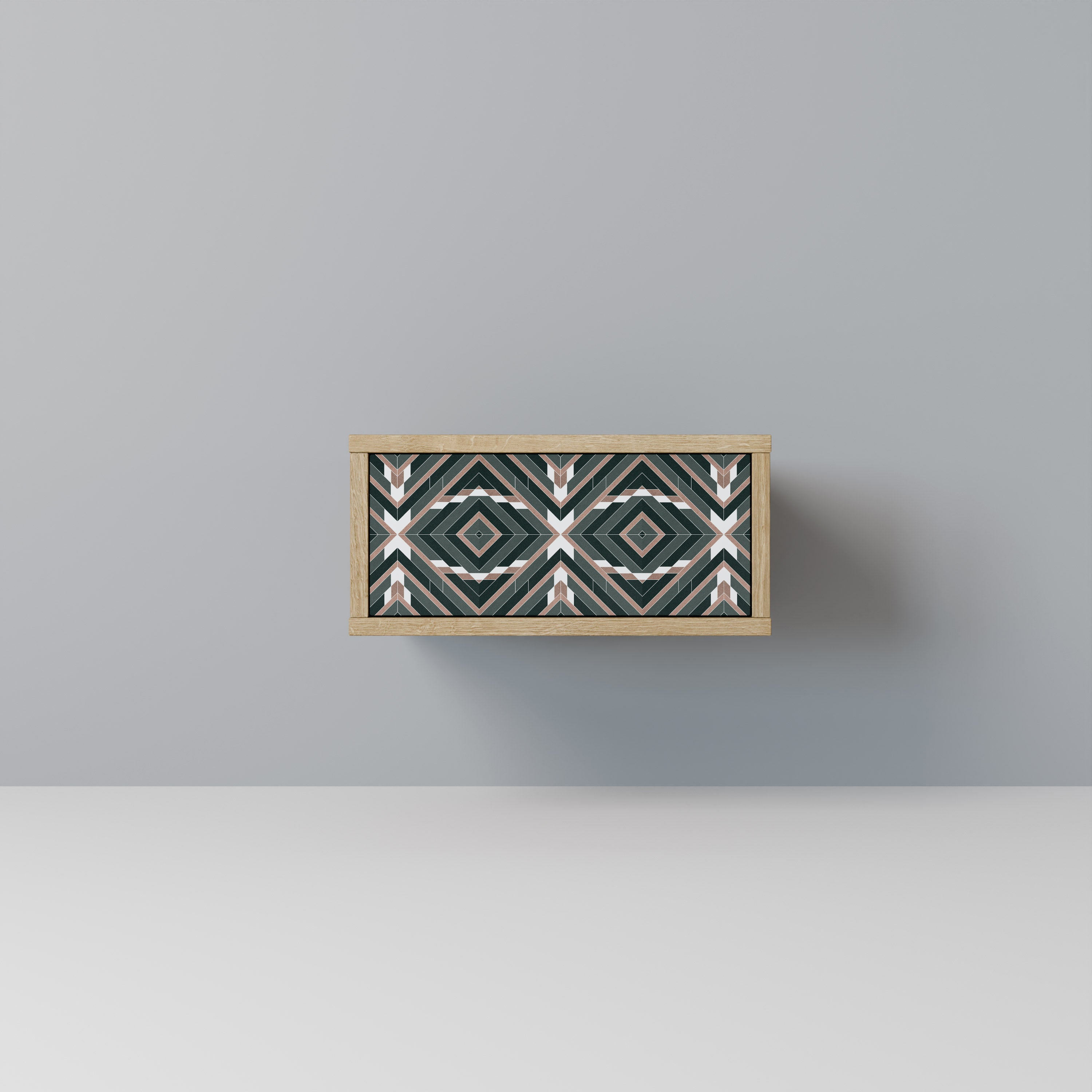DIMENSION DELIGHTS Nightstand in Oak Effect
