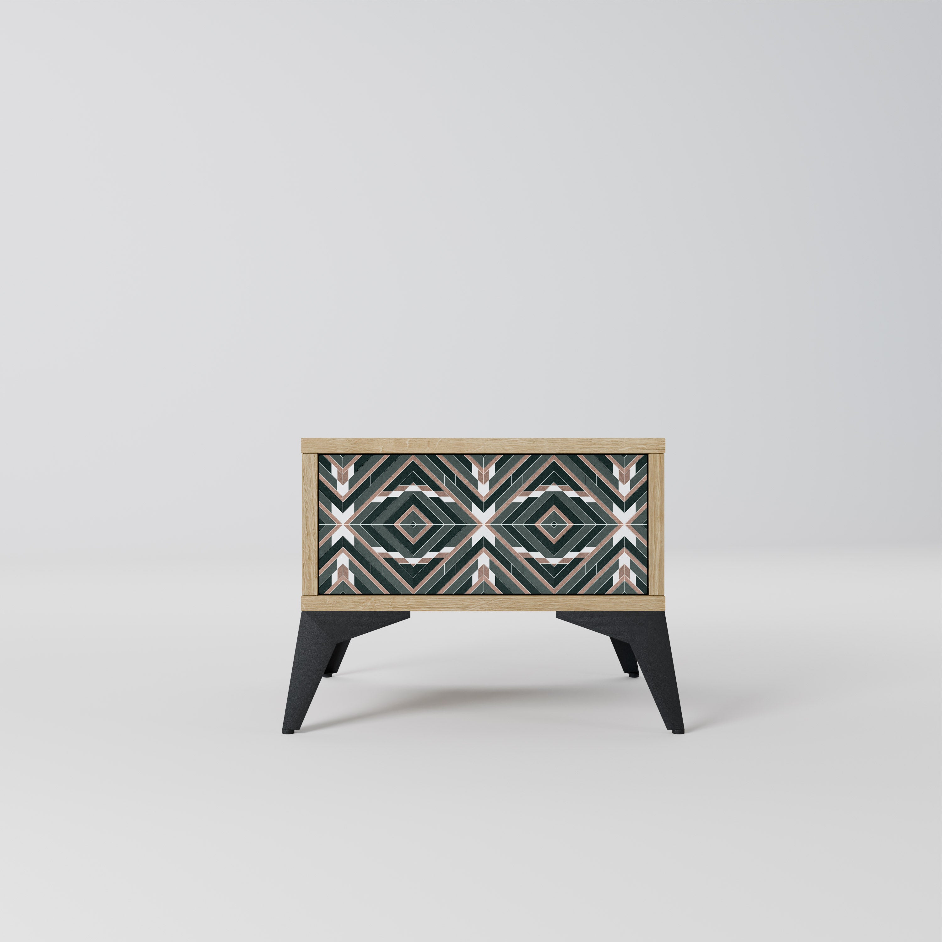 DIMENSION DELIGHTS Nightstand in Oak Effect