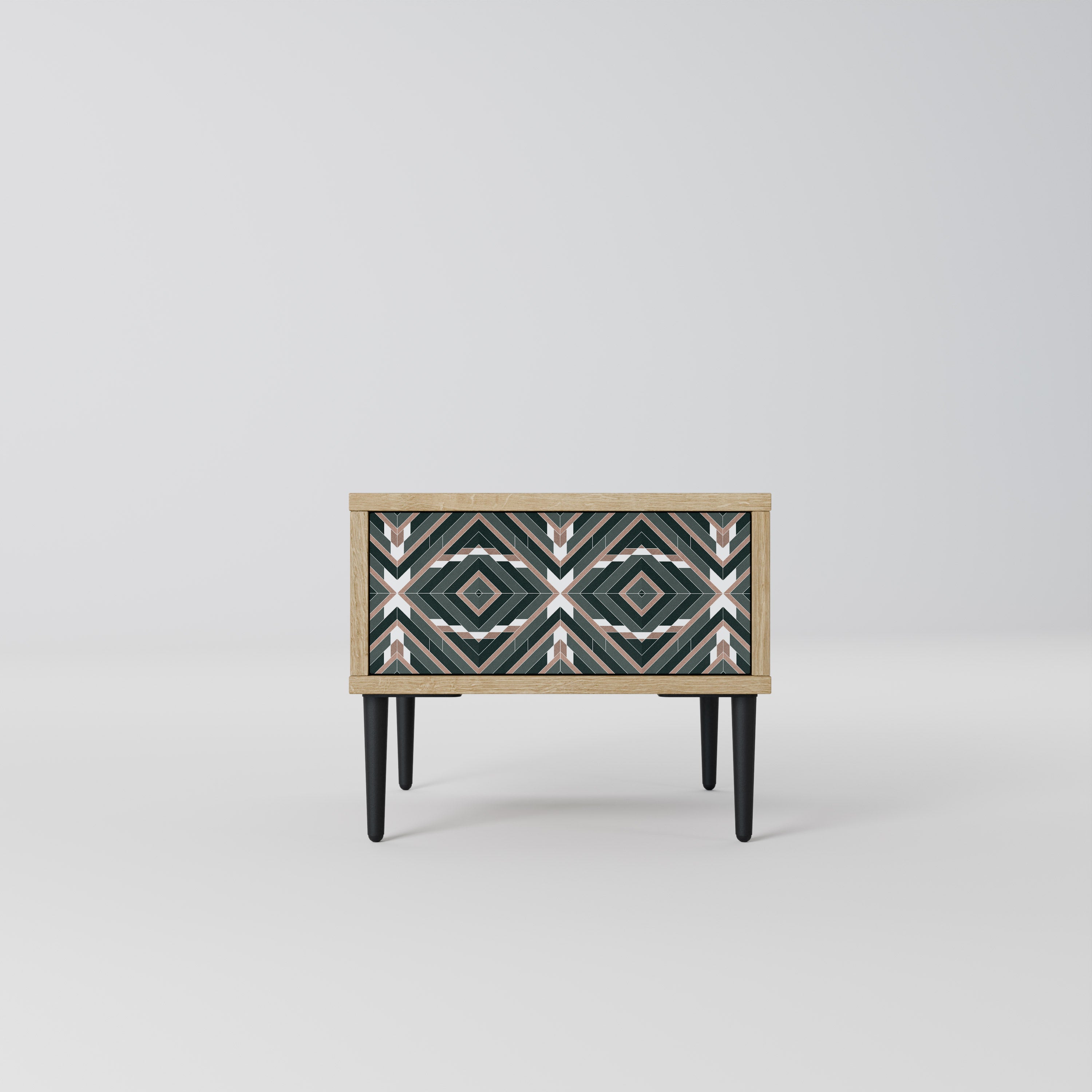DIMENSION DELIGHTS Nightstand in Oak Effect
