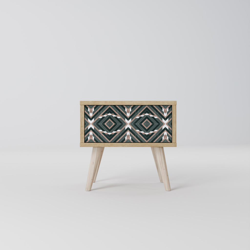 DIMENSION DELIGHTS Nightstand in Oak Effect
