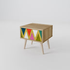 COLORFUL TRIANGLES Nightstand