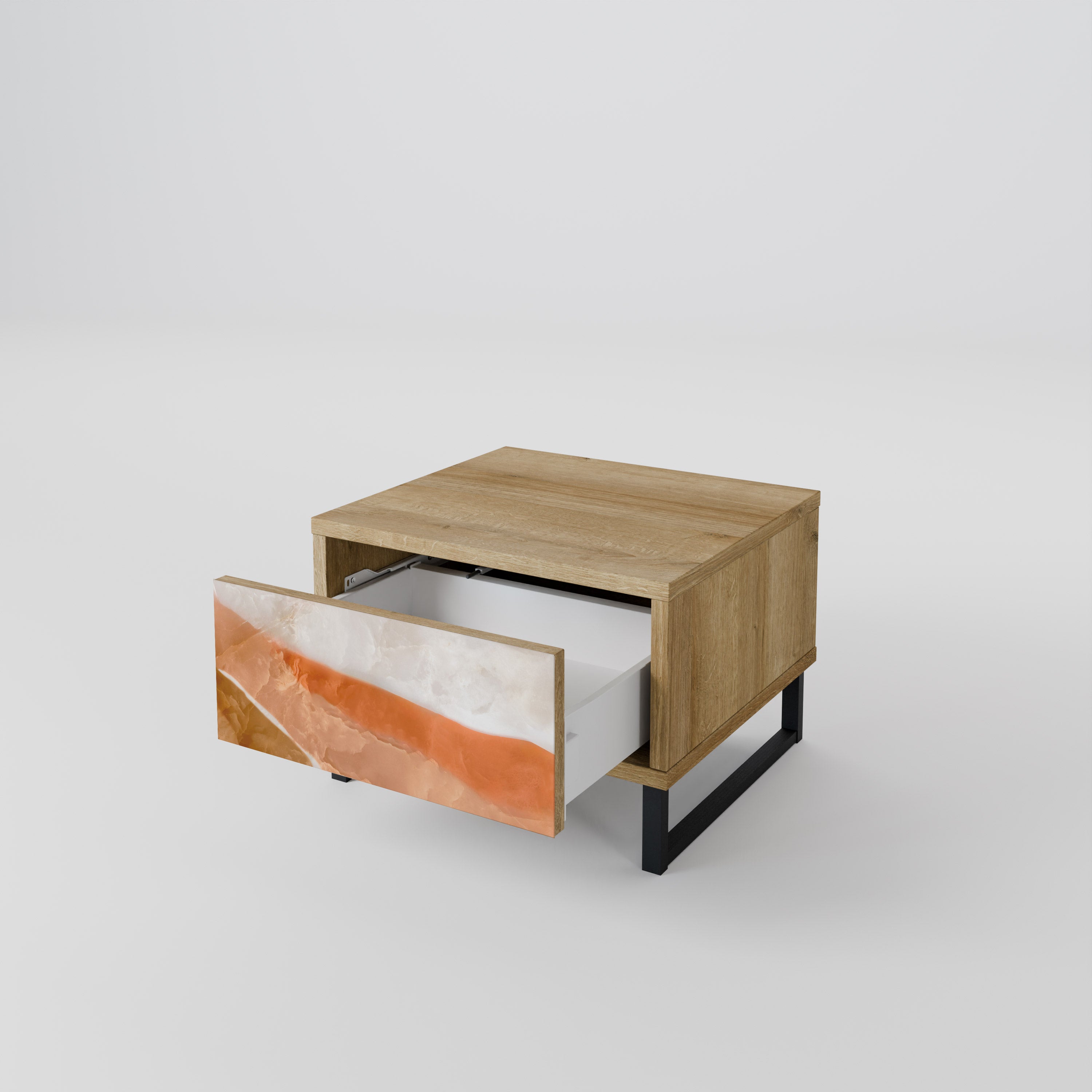 SANDHILLS SPLENDOUR Nightstand in Oak Effect