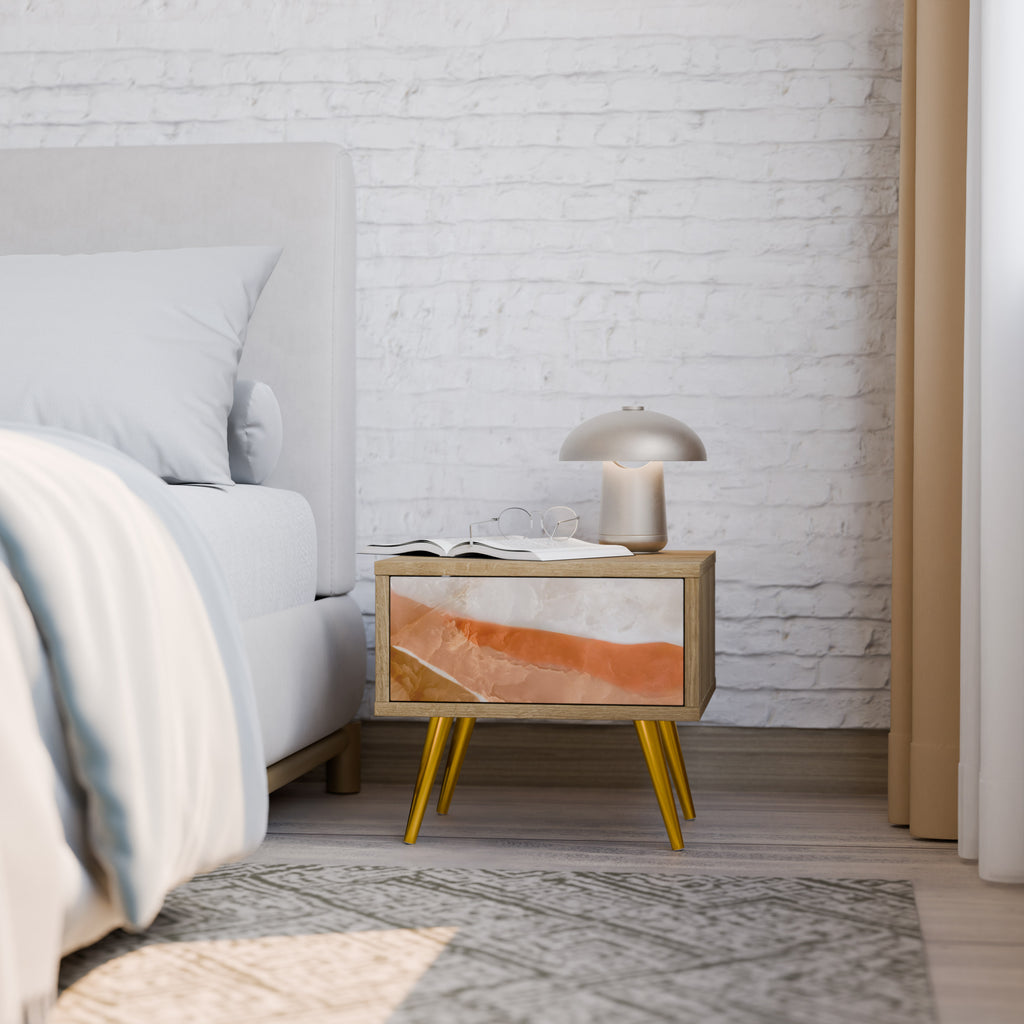 SANDHILLS SPLENDOUR Nightstand in Oak Effect