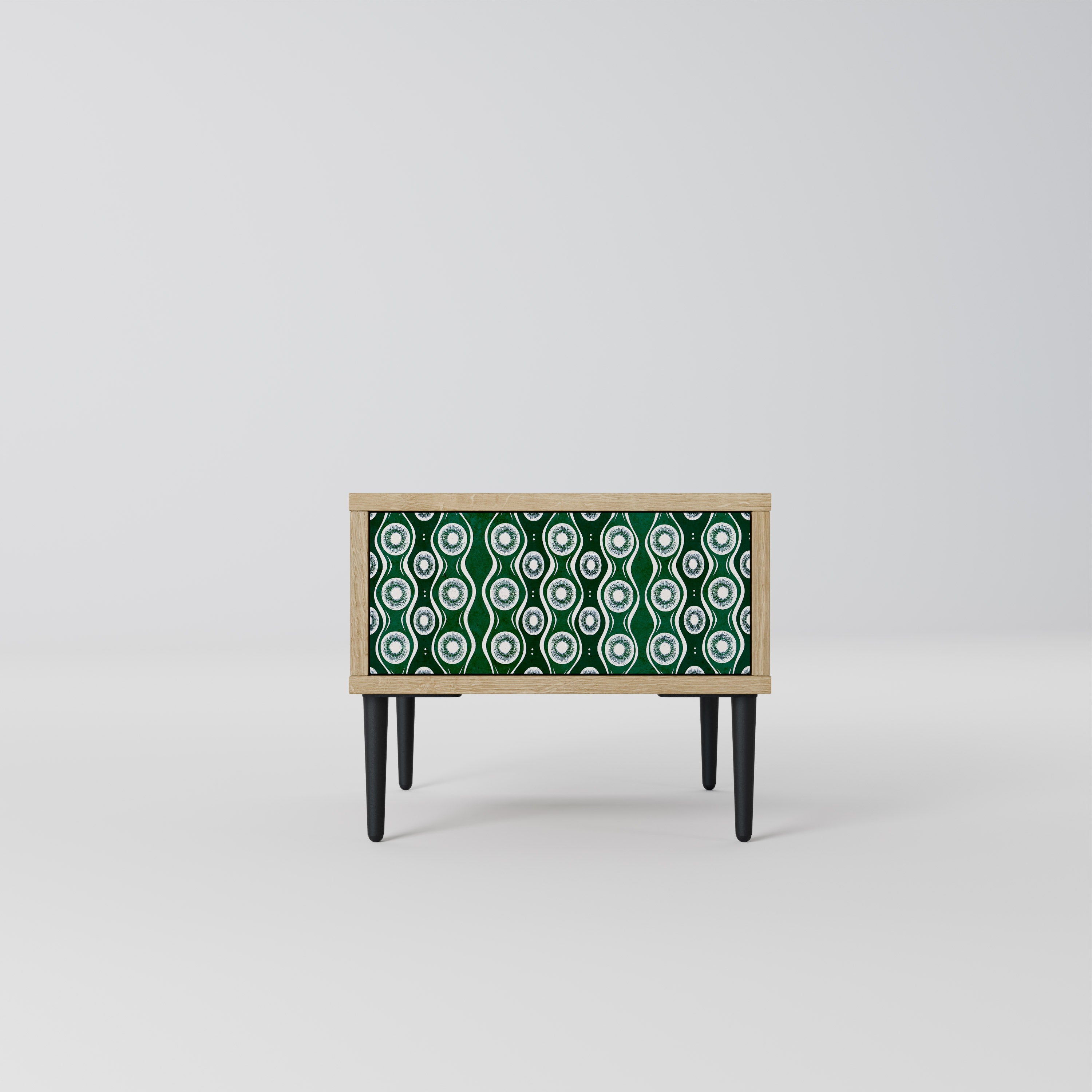 GREEN EYES Nightstand in Oak Effect