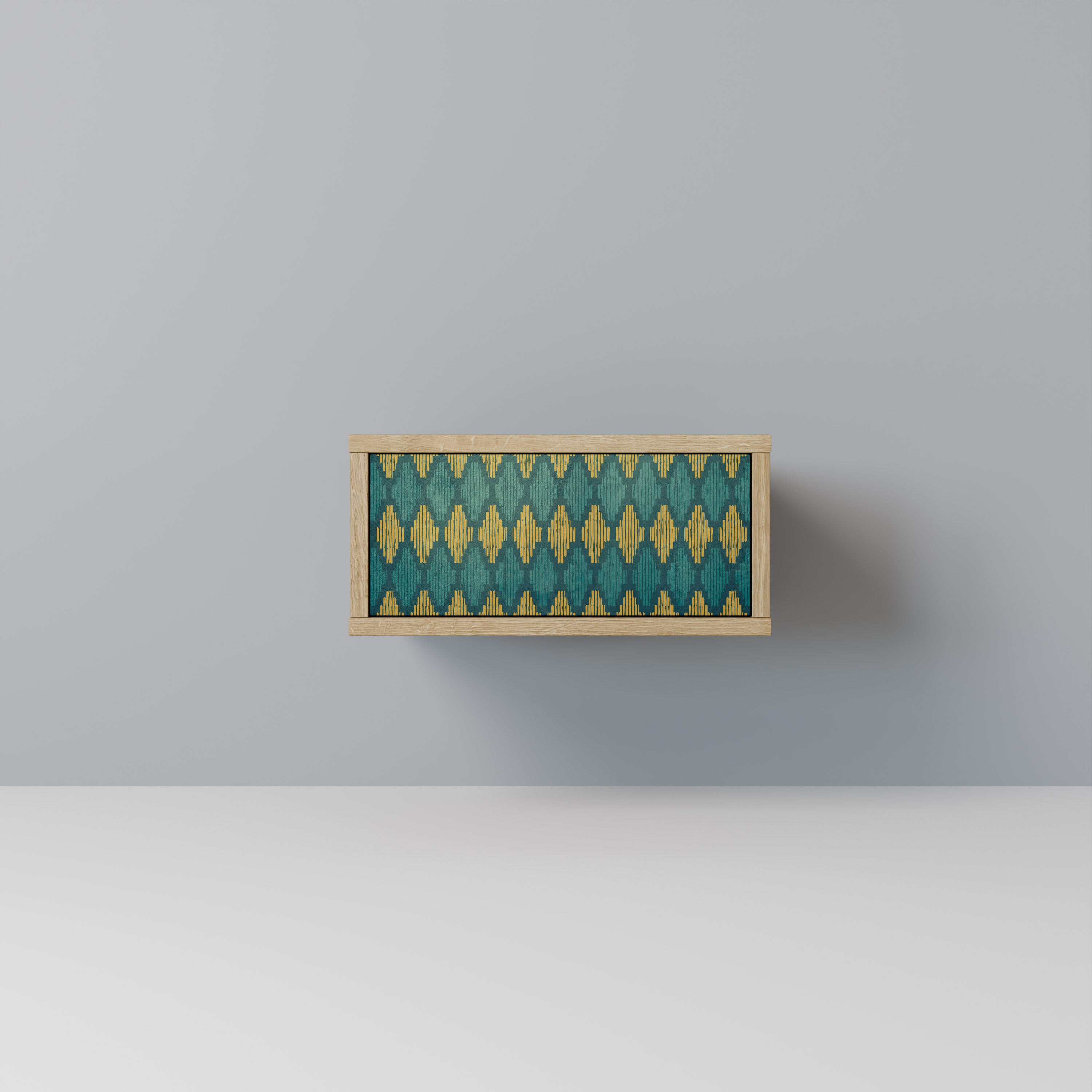 POLYGONS Nightstand in Oak Effect