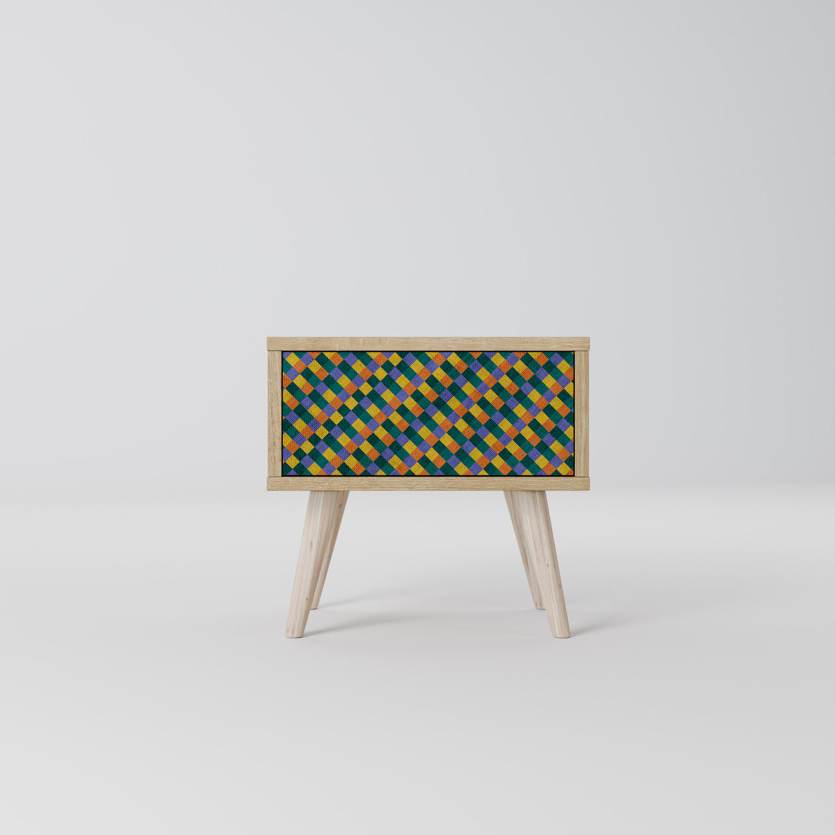 PAINTED SQUARES MIX Mesita de Noche