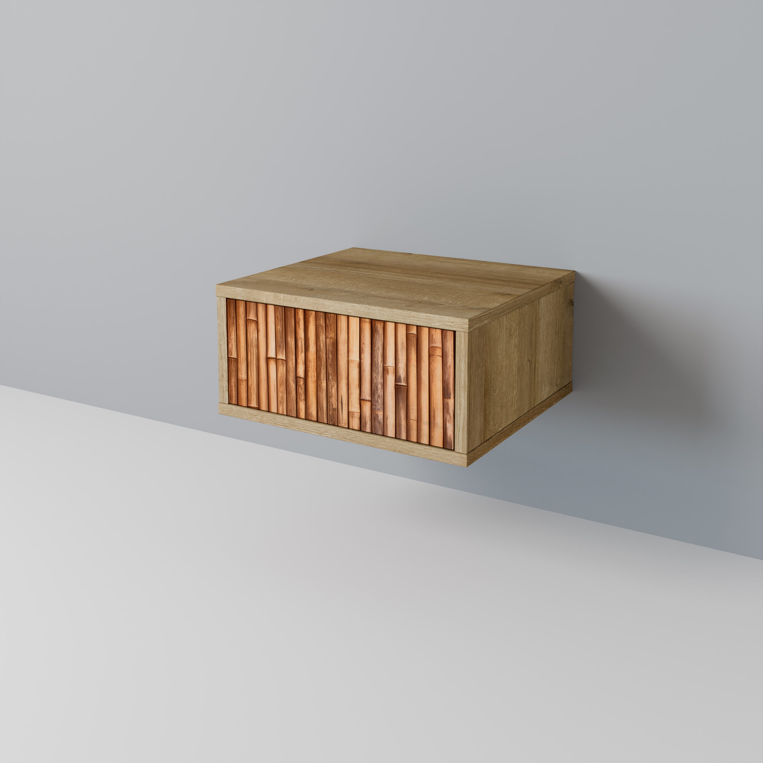 NATURAL WOOD Nightstand in Oak Effect