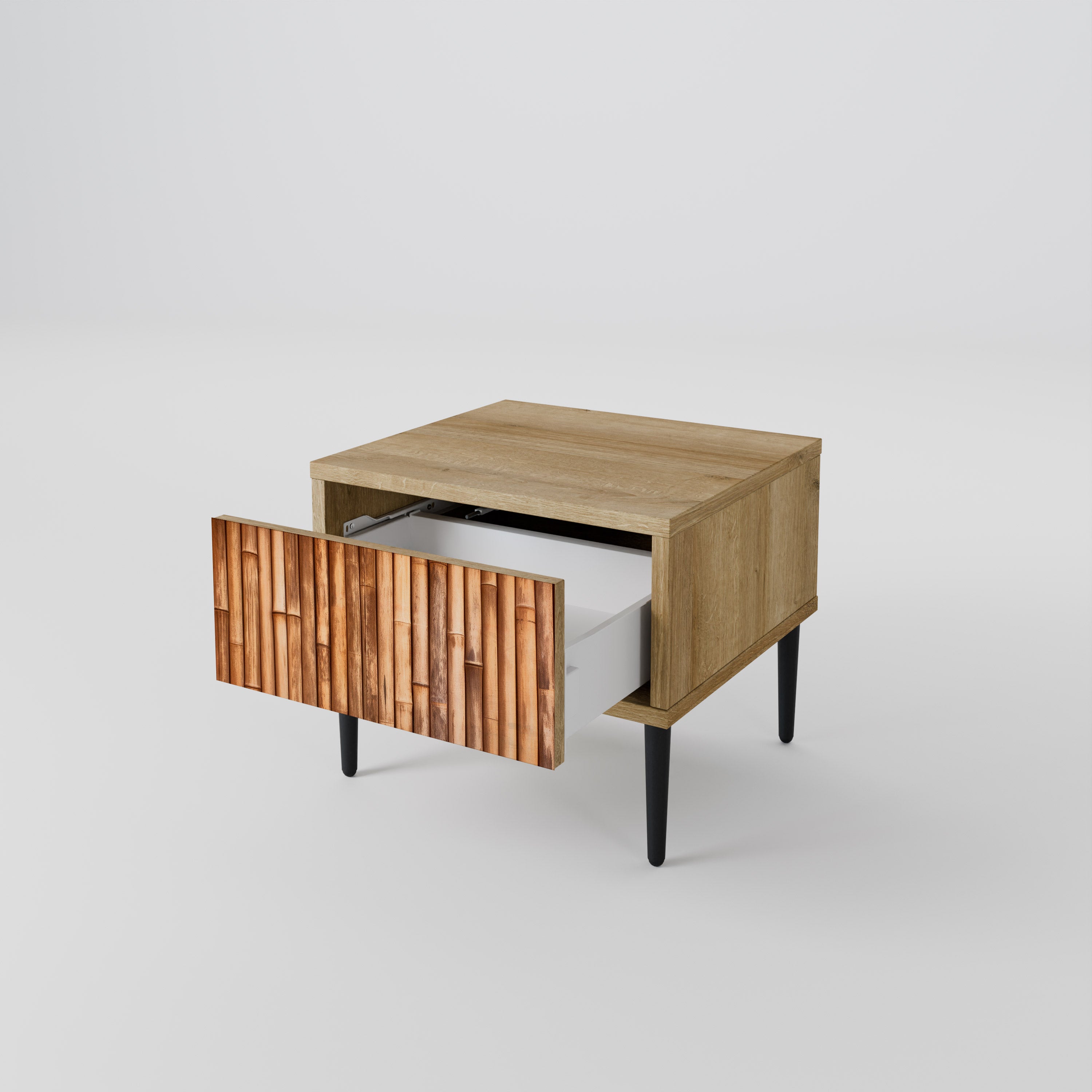NATURAL WOOD Nightstand in Oak Effect