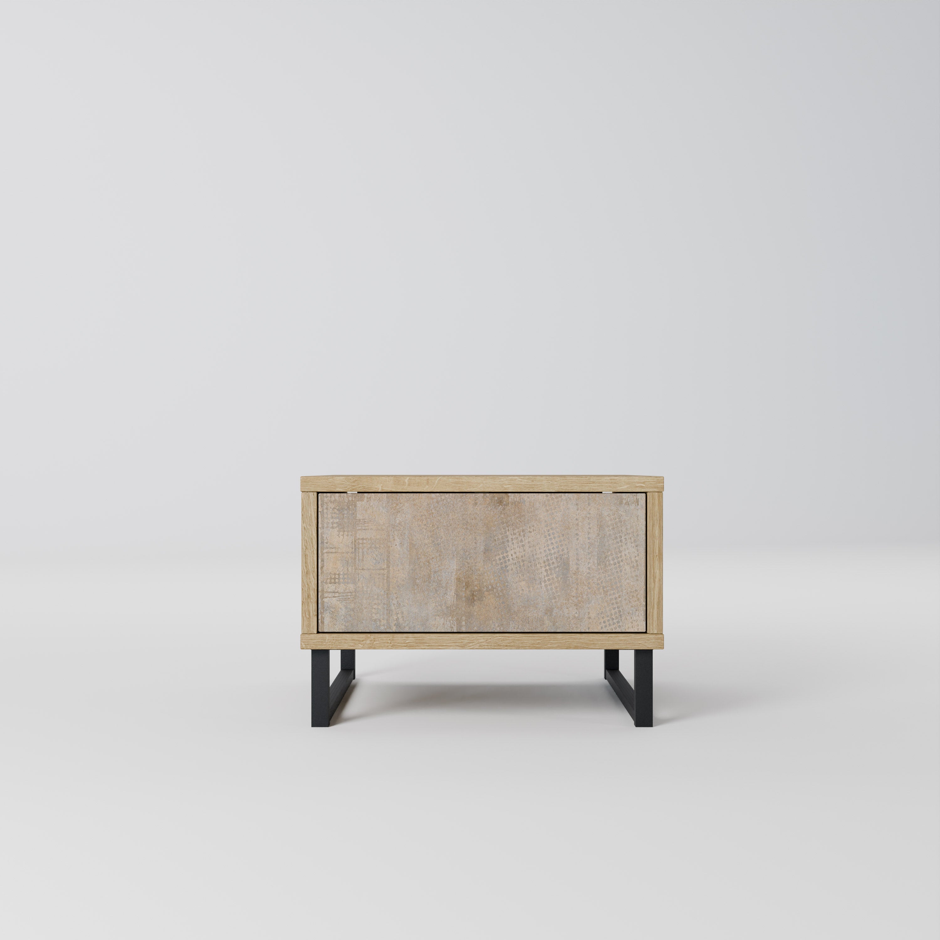 SCREEN ERROR Nightstand in Oak Effect