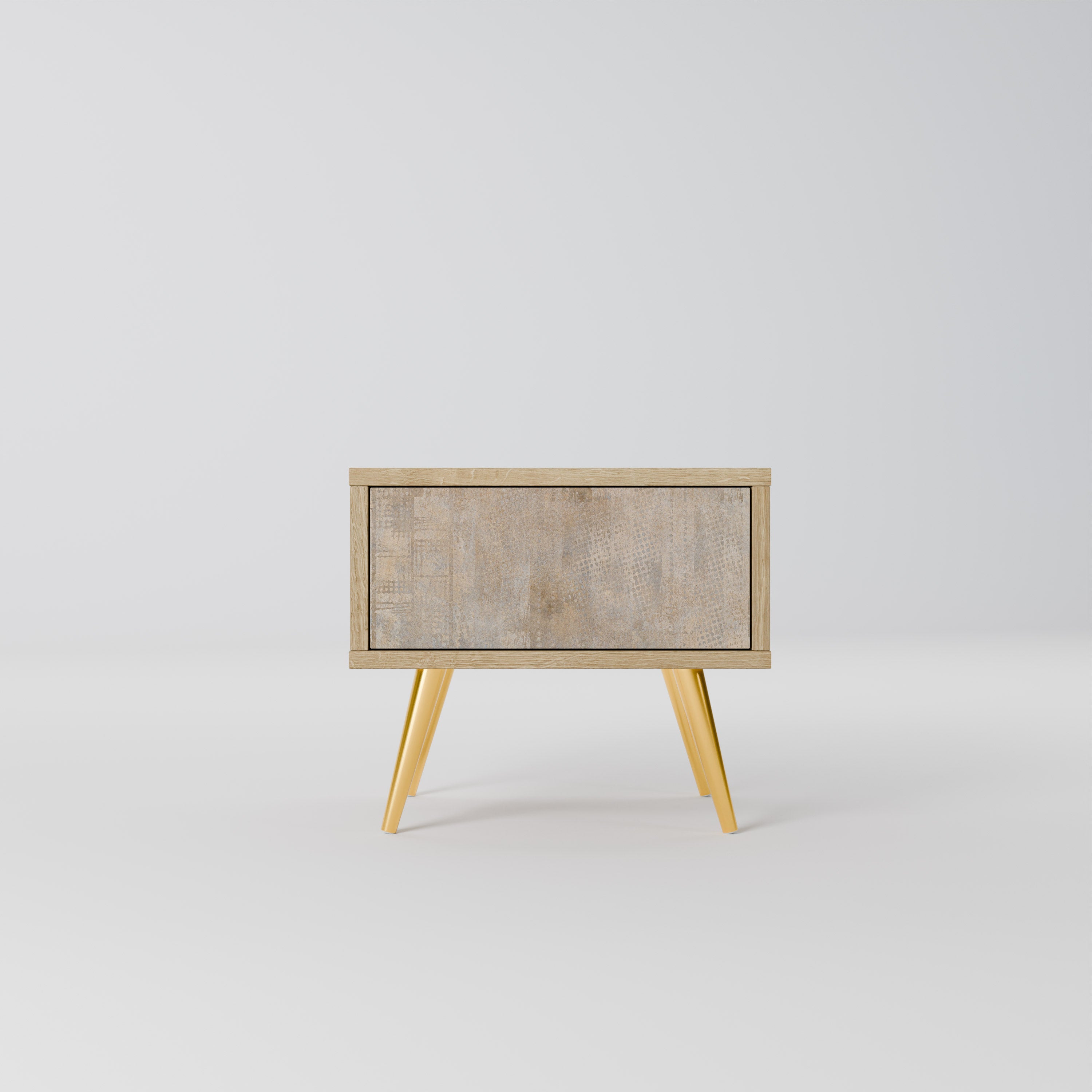 SCREEN ERROR Nightstand in Oak Effect