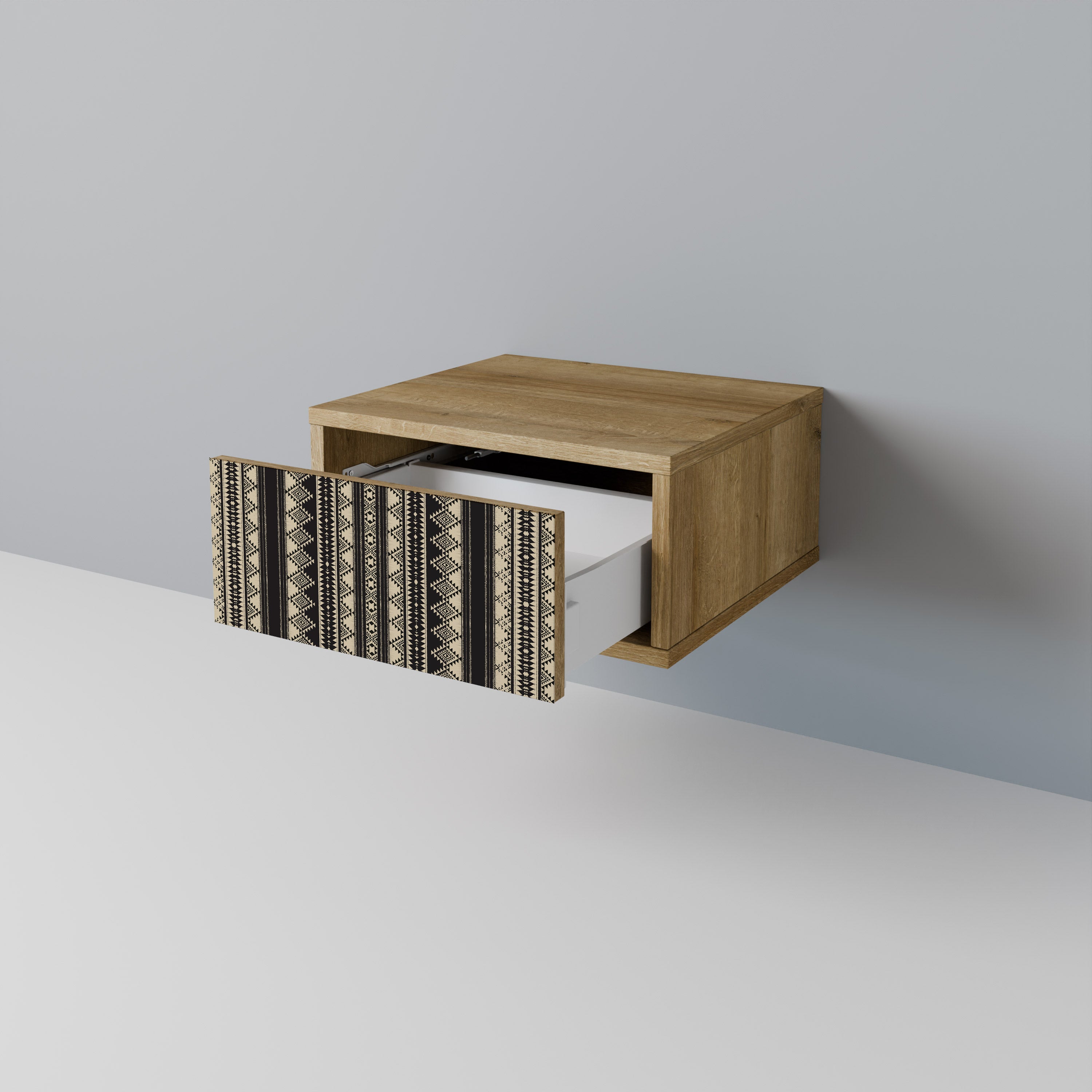 AZTEC Nightstand in Oak Effect