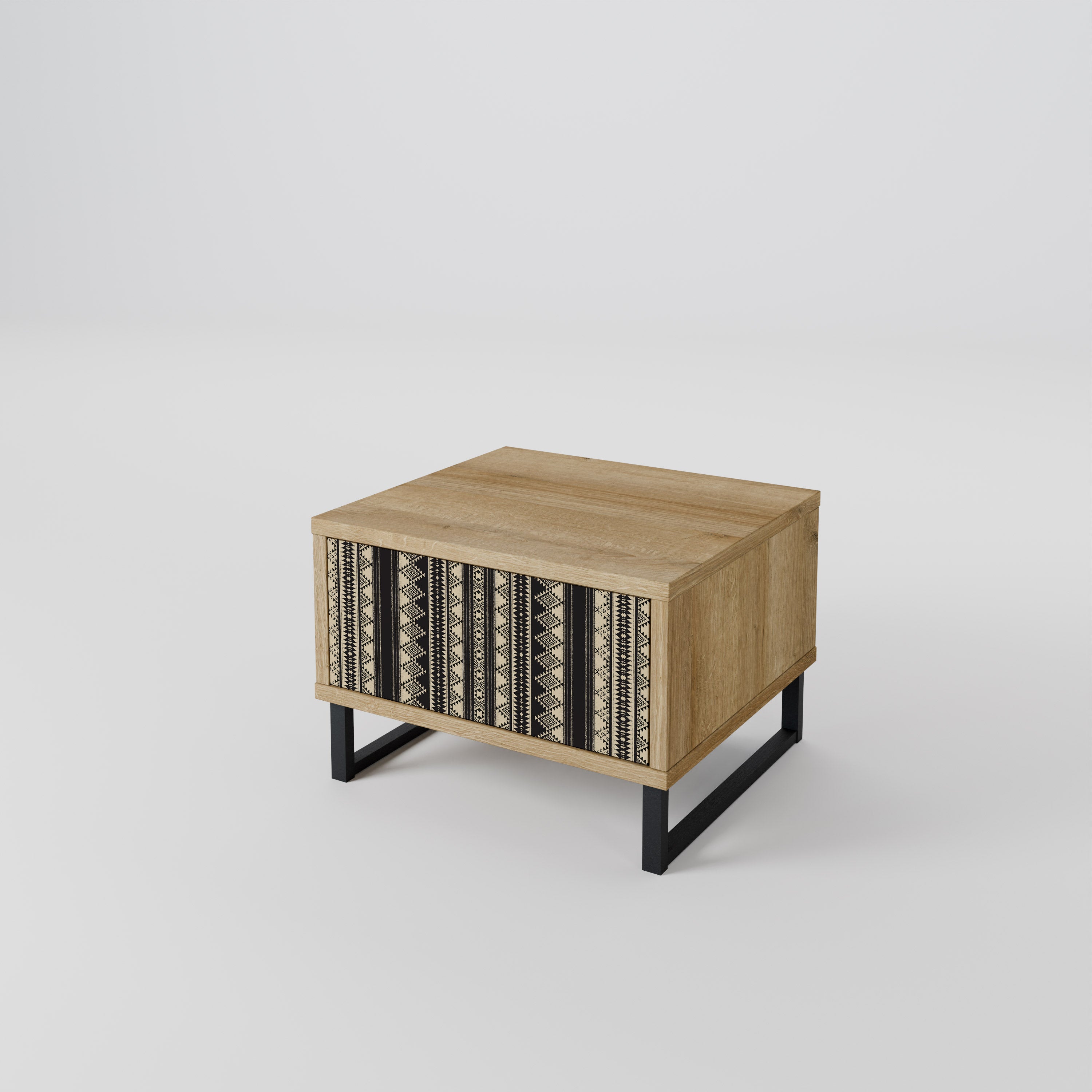 AZTEC Nightstand in Oak Effect