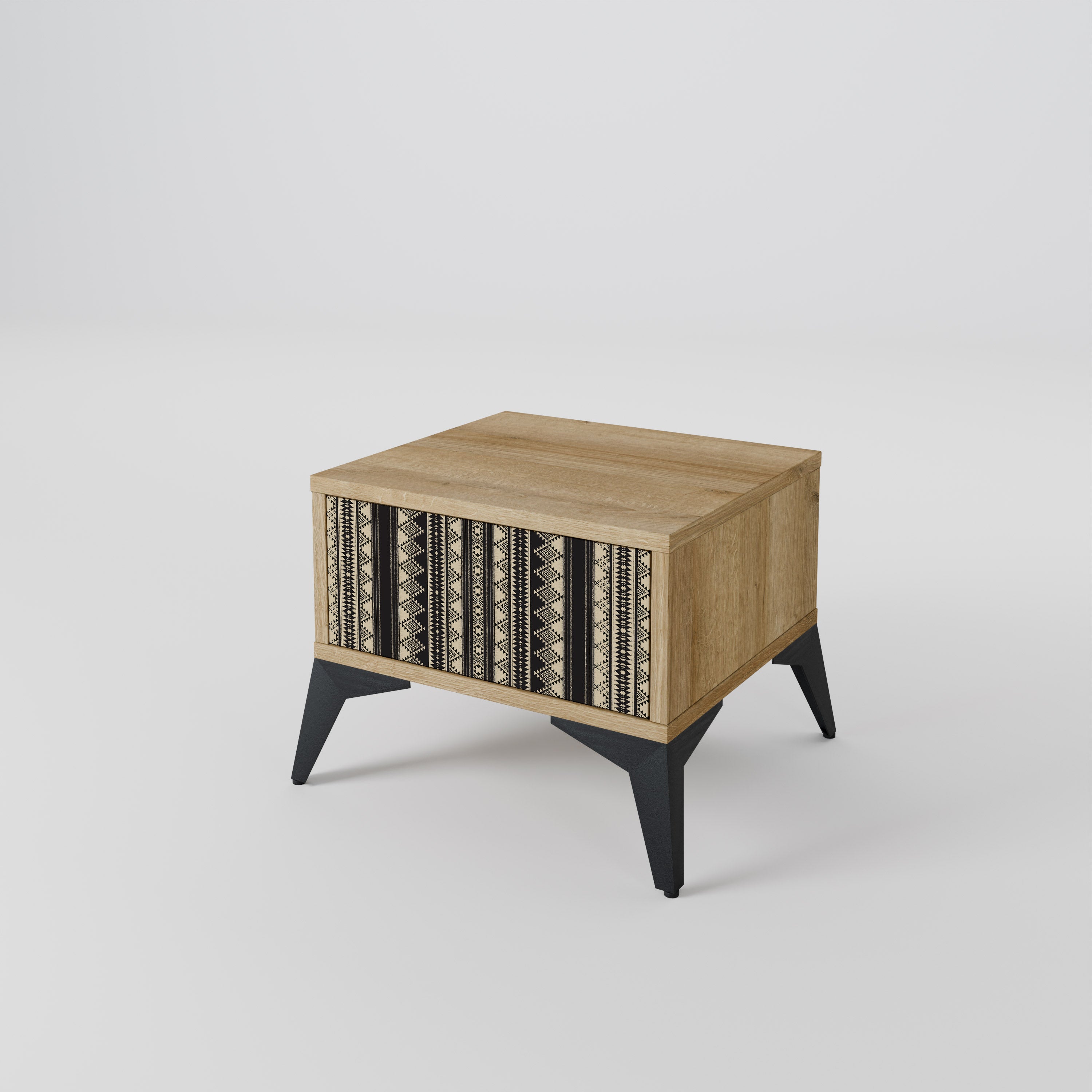AZTEC Nightstand in Oak Effect