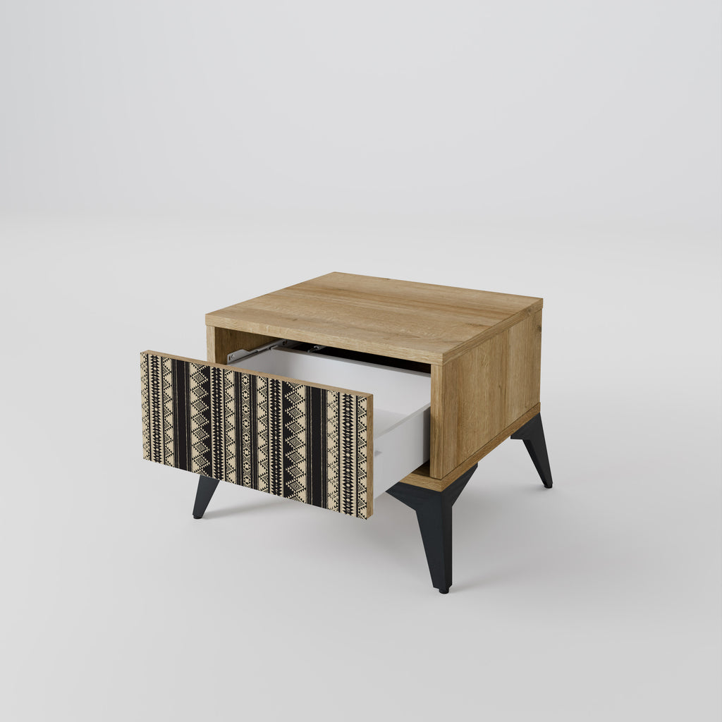 AZTEC Nightstand in Oak Effect