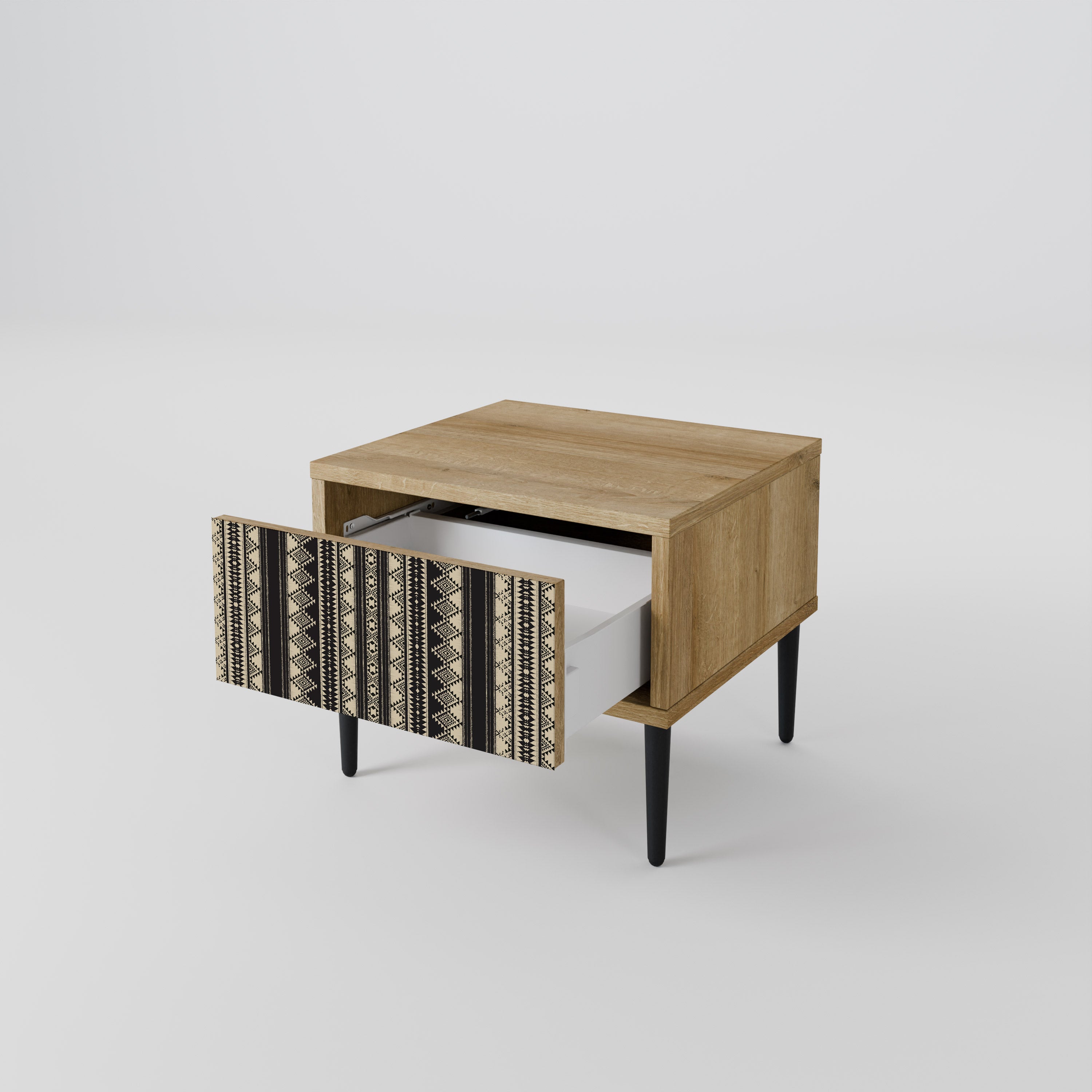 AZTEC Nightstand in Oak Effect