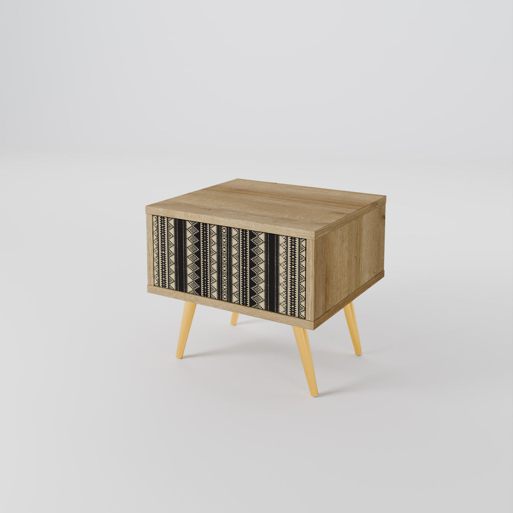 AZTEC Nightstand in Oak Effect