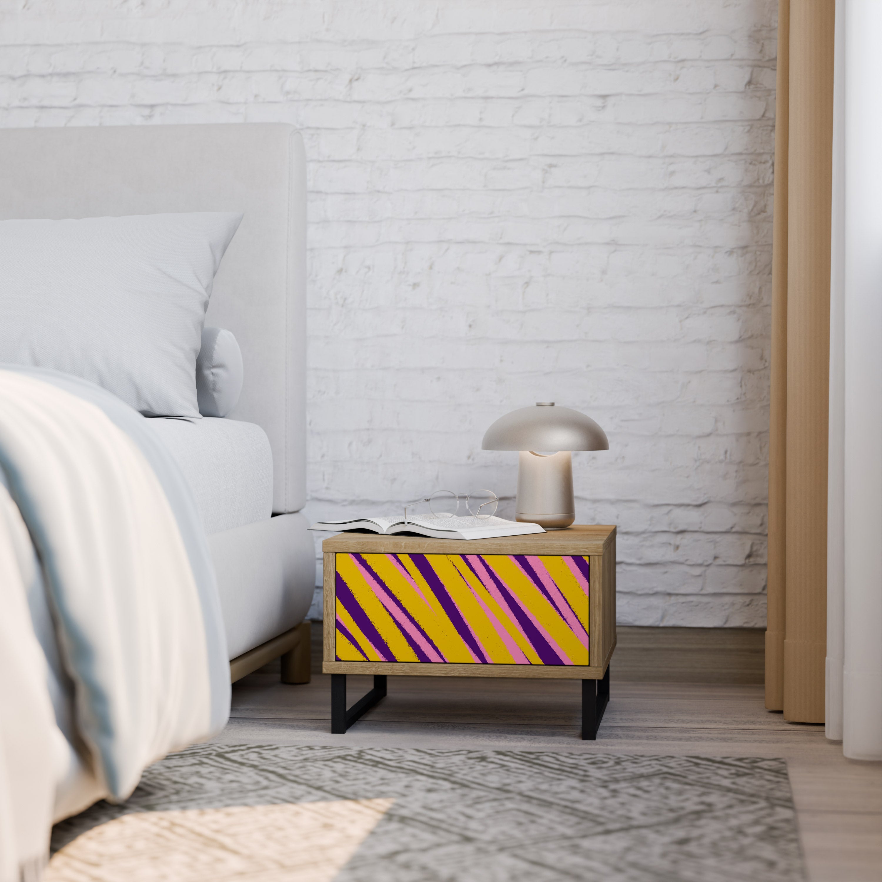 DREAMS COME TRUE Nightstand in Oak Effect