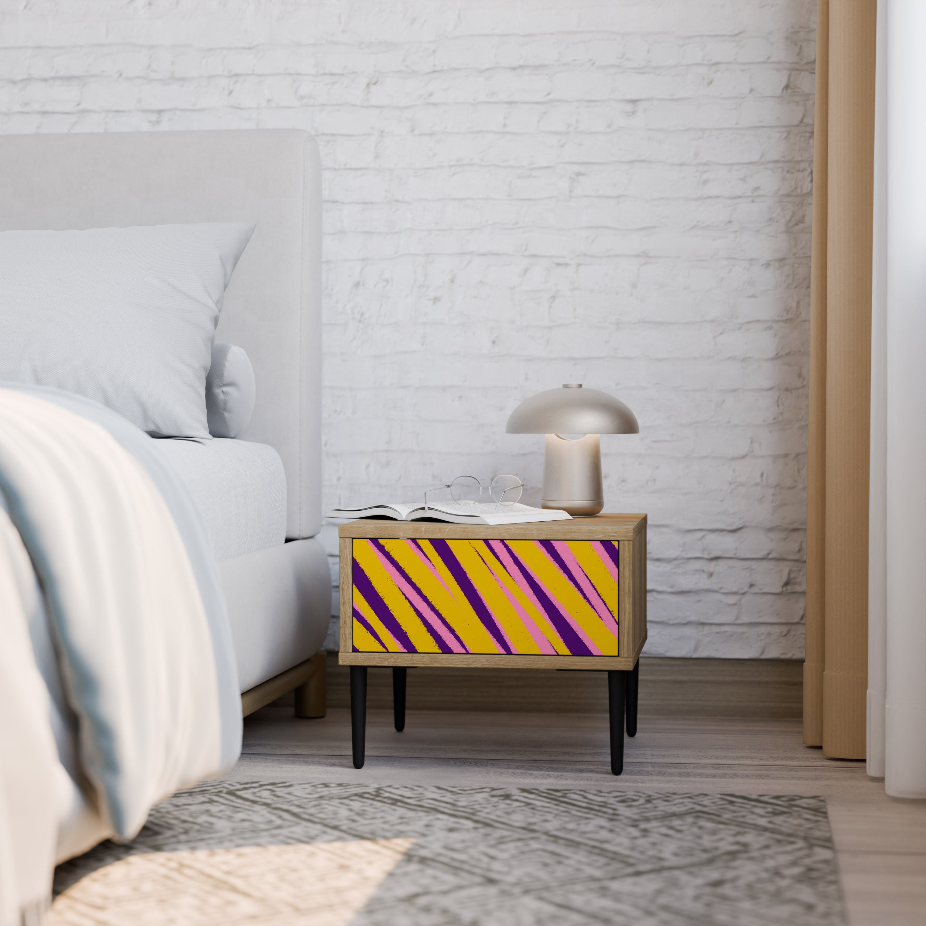 DREAMS COME TRUE Nightstand in Oak Effect