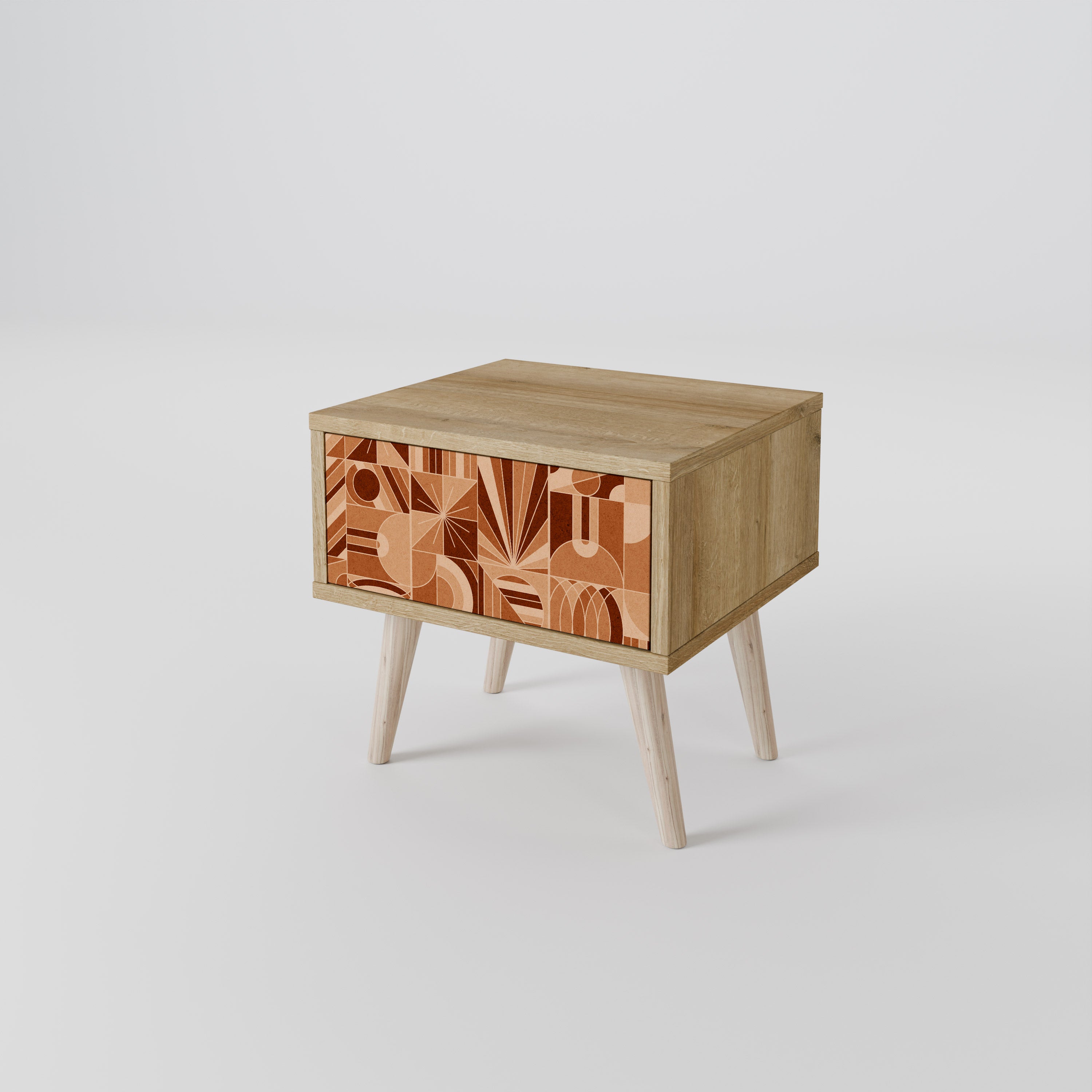PRISM MOSAIC Nightstand in Oak Effect