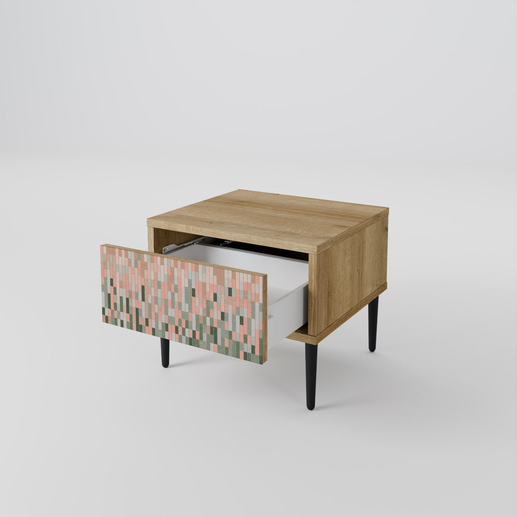 BUILDING THE FUTURE Nightstand in Oak Effect