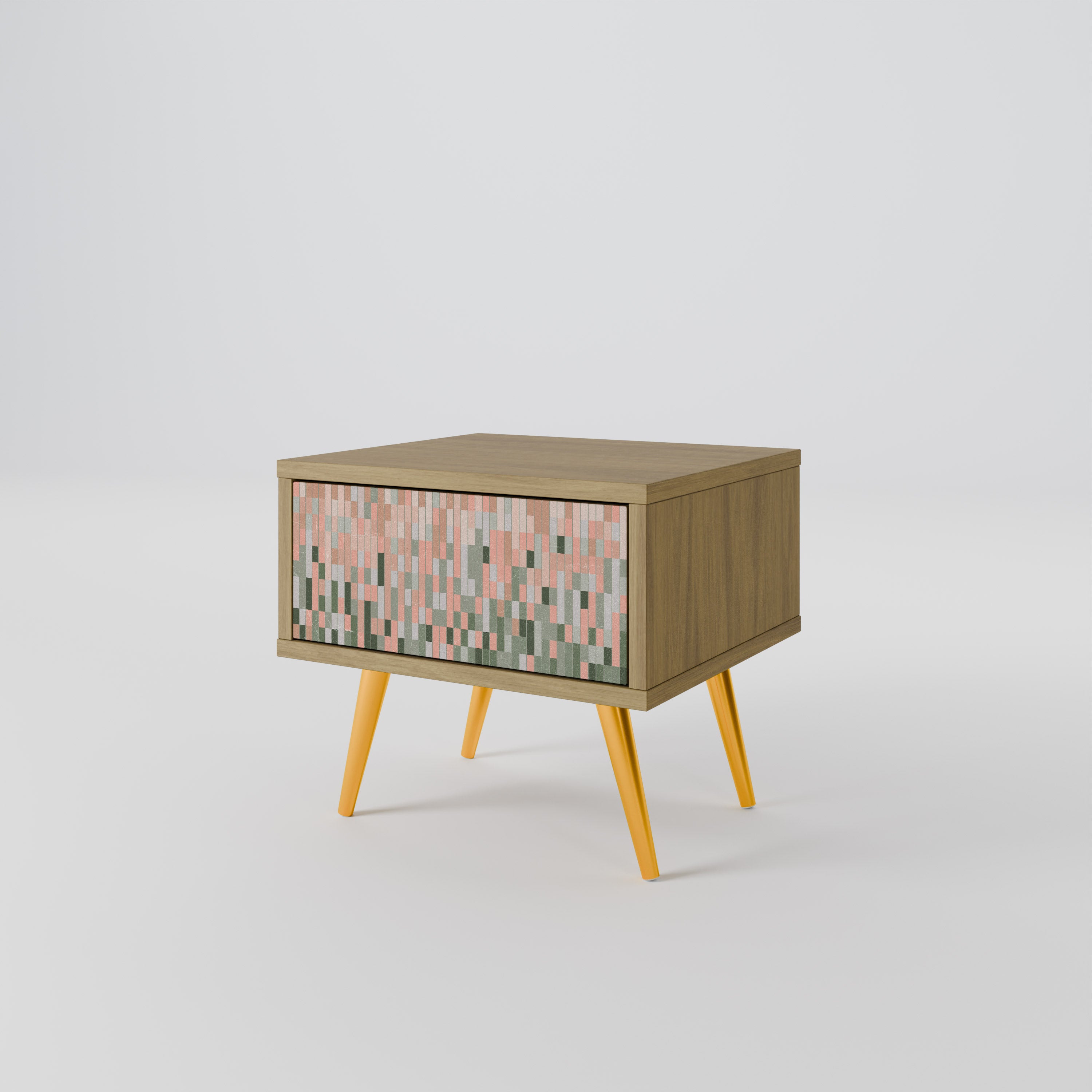 BUILDING THE FUTURE Nightstand in Oak Effect